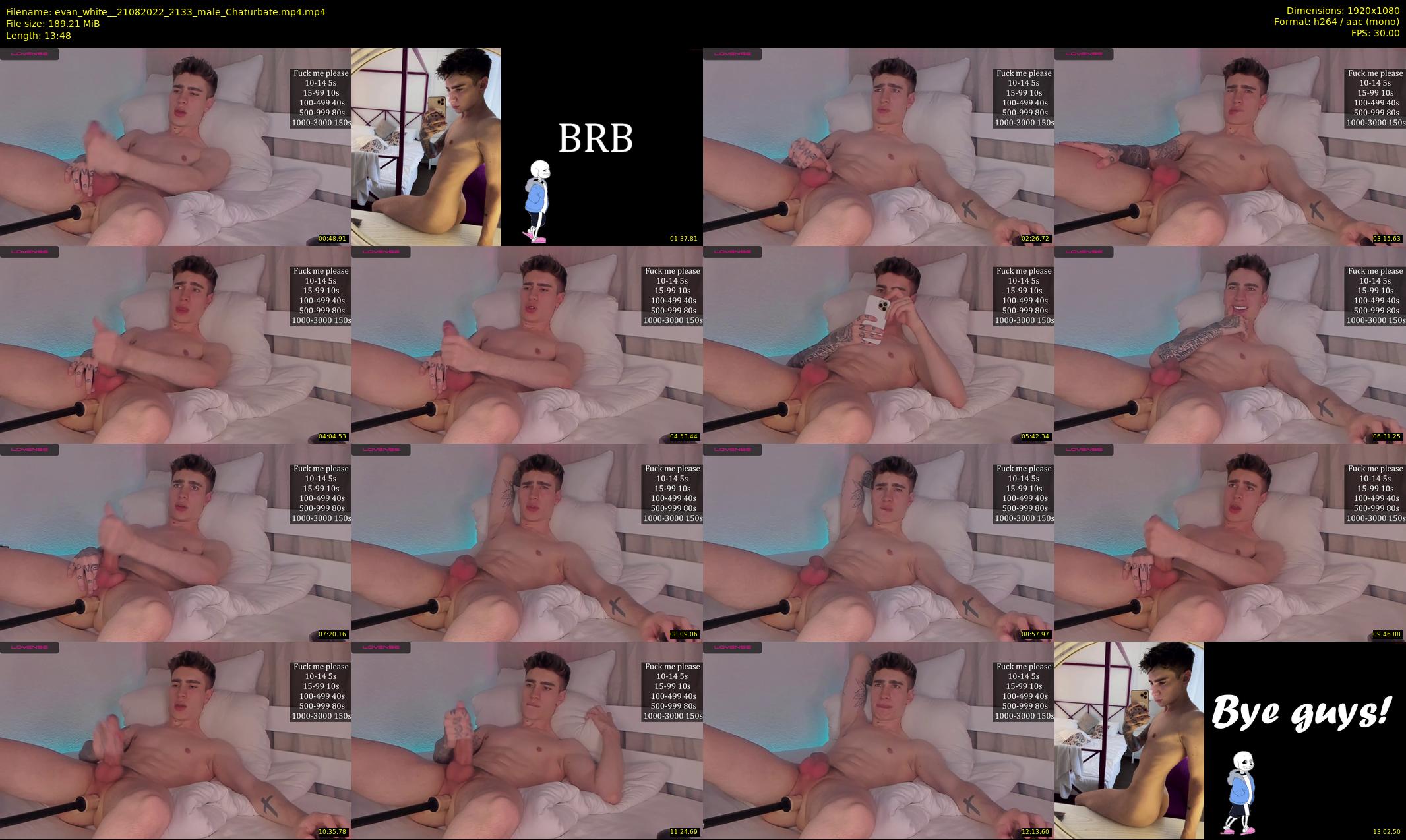 evan_white_ — 14 minute Chaturbate male cam show recording, 1080p, Aug 21, 2022