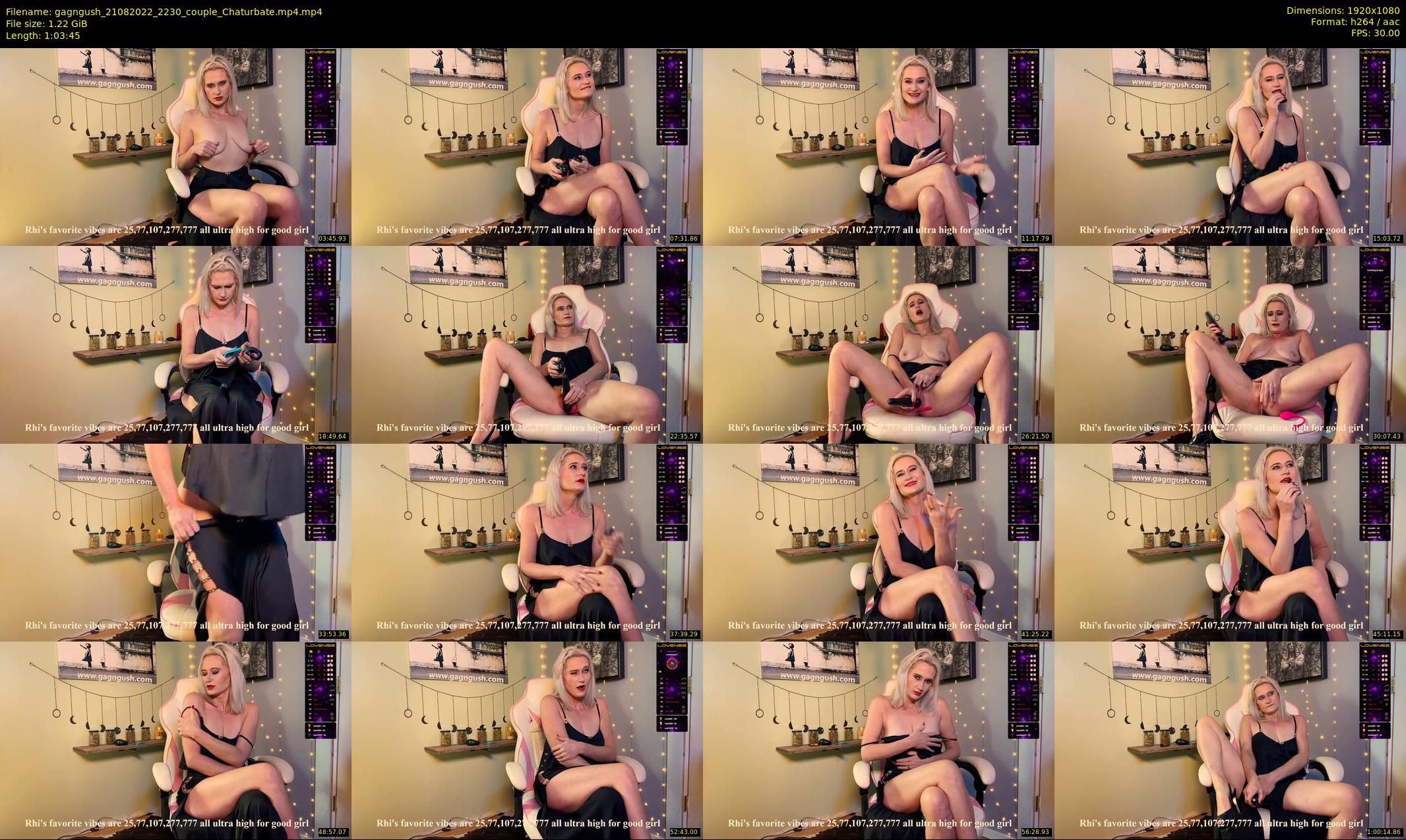gagngush — 64 minute Chaturbate couple cam show recording, 1080p, Aug 21, 2022