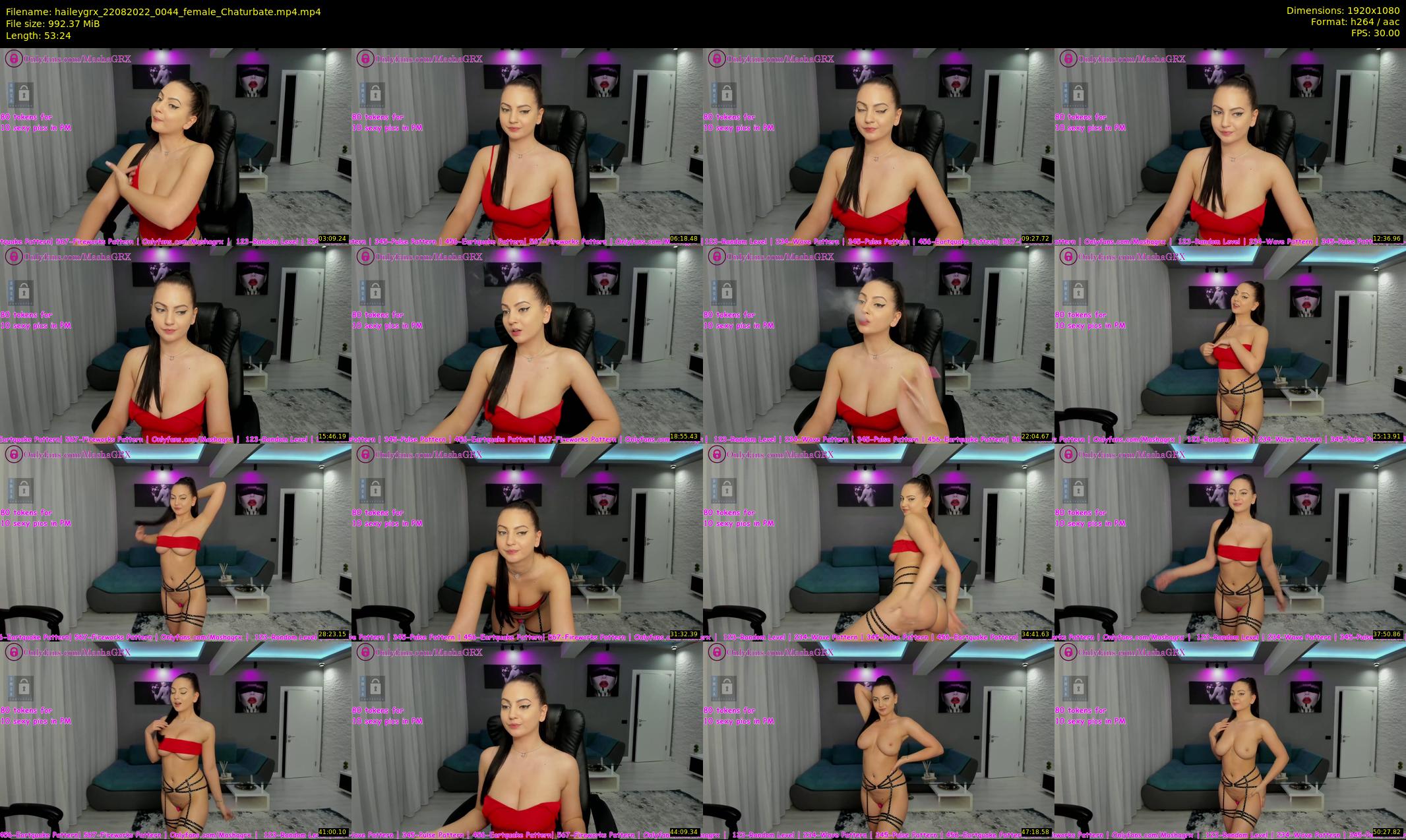 haileygrx — 54 minute Chaturbate female cam show recording, 1080p, Aug 22, 2022