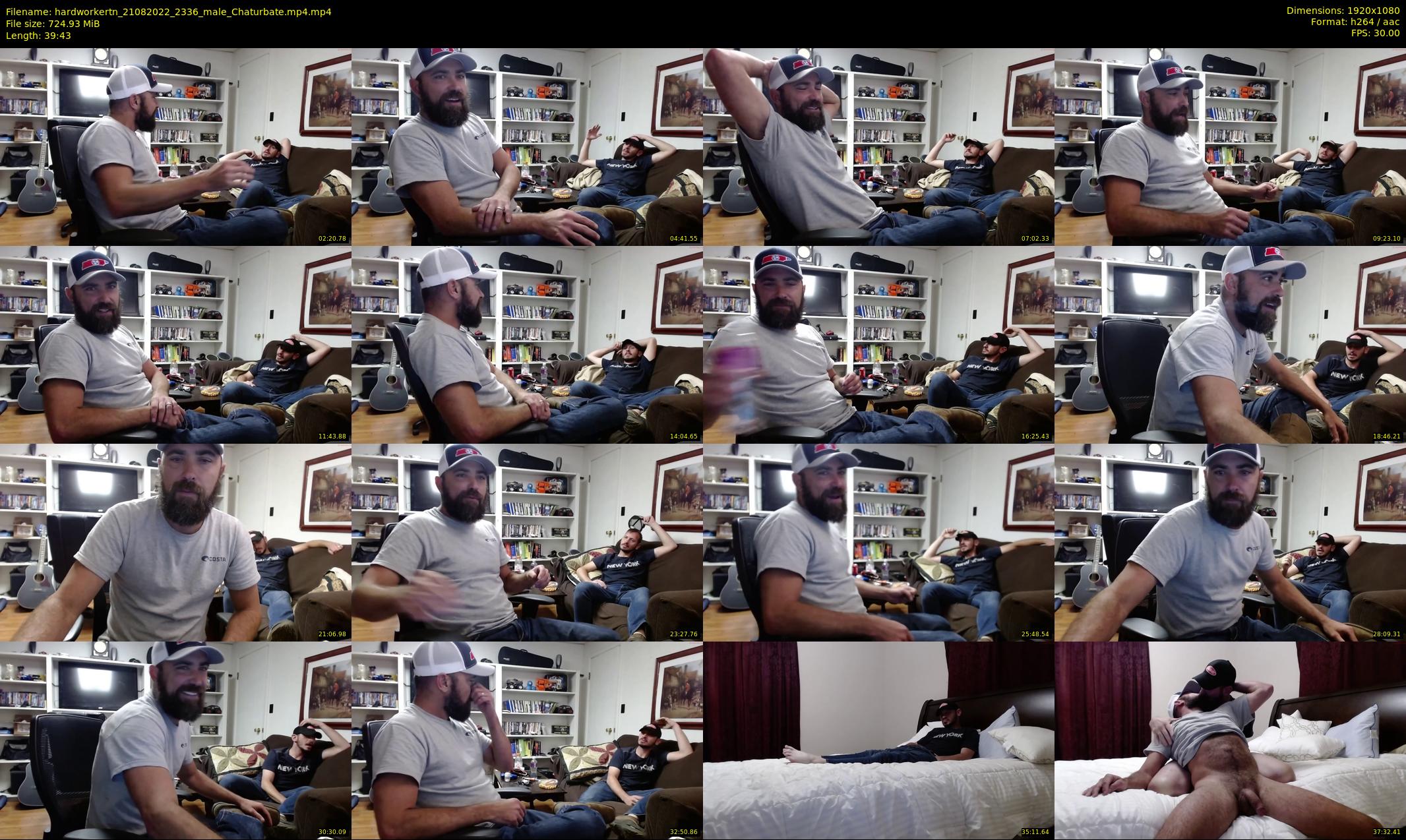hardworkertn — 40 minute Chaturbate male cam show recording, 1080p, Aug 21, 2022