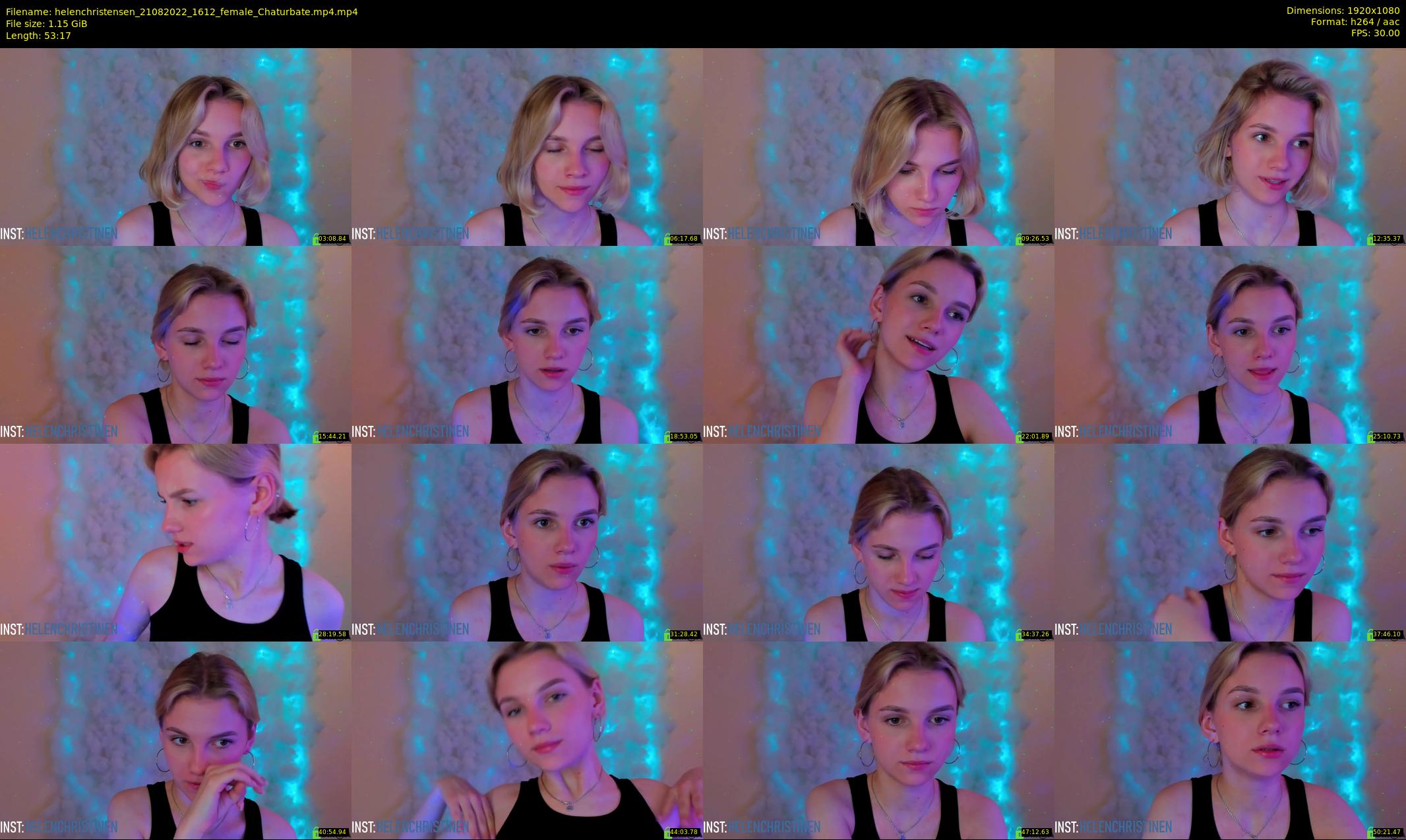 helenchristensen — 54 minute Chaturbate female cam show recording, 1080p, Aug 21, 2022