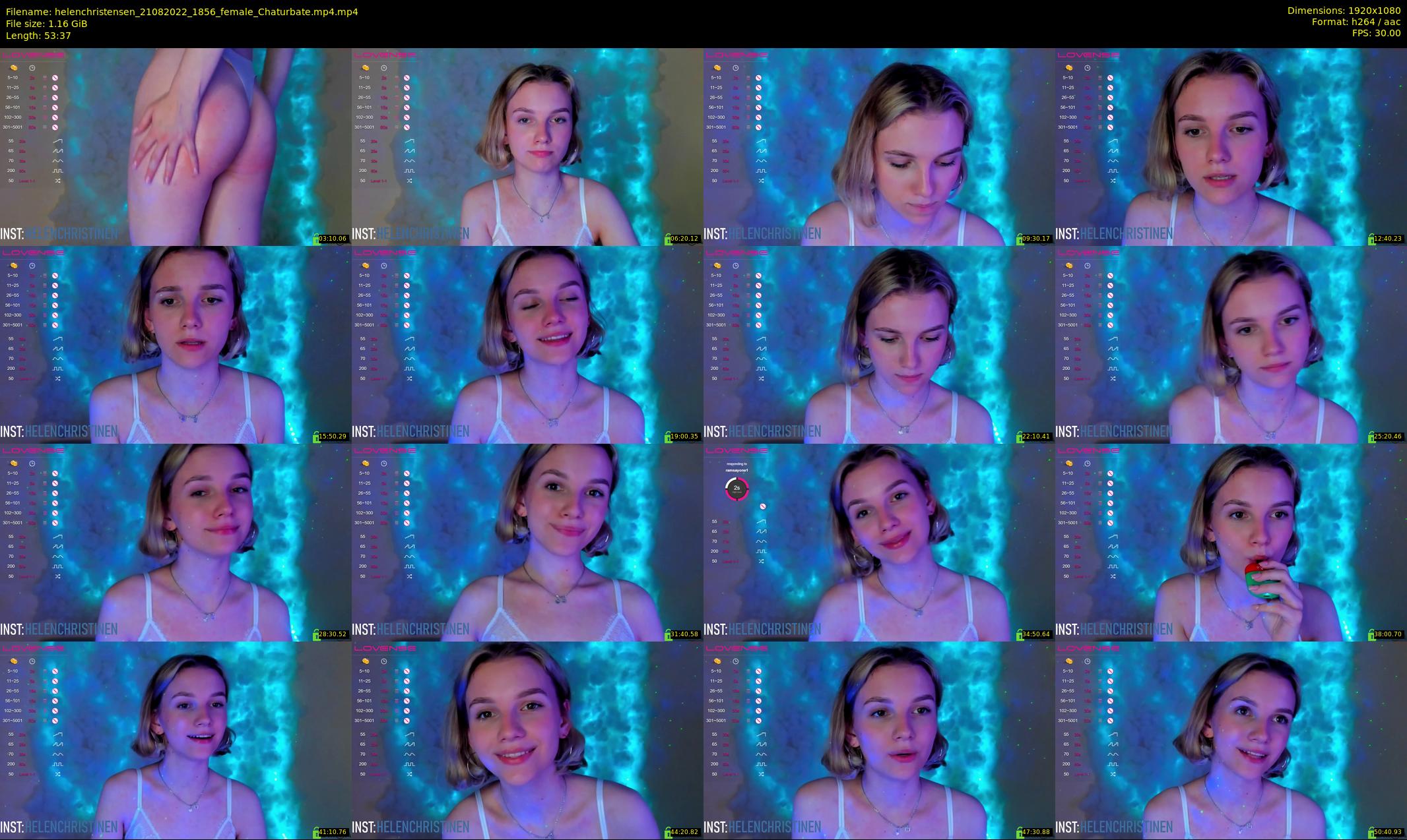 helenchristensen — 54 minute Chaturbate female cam show recording, 1080p, Aug 21, 2022