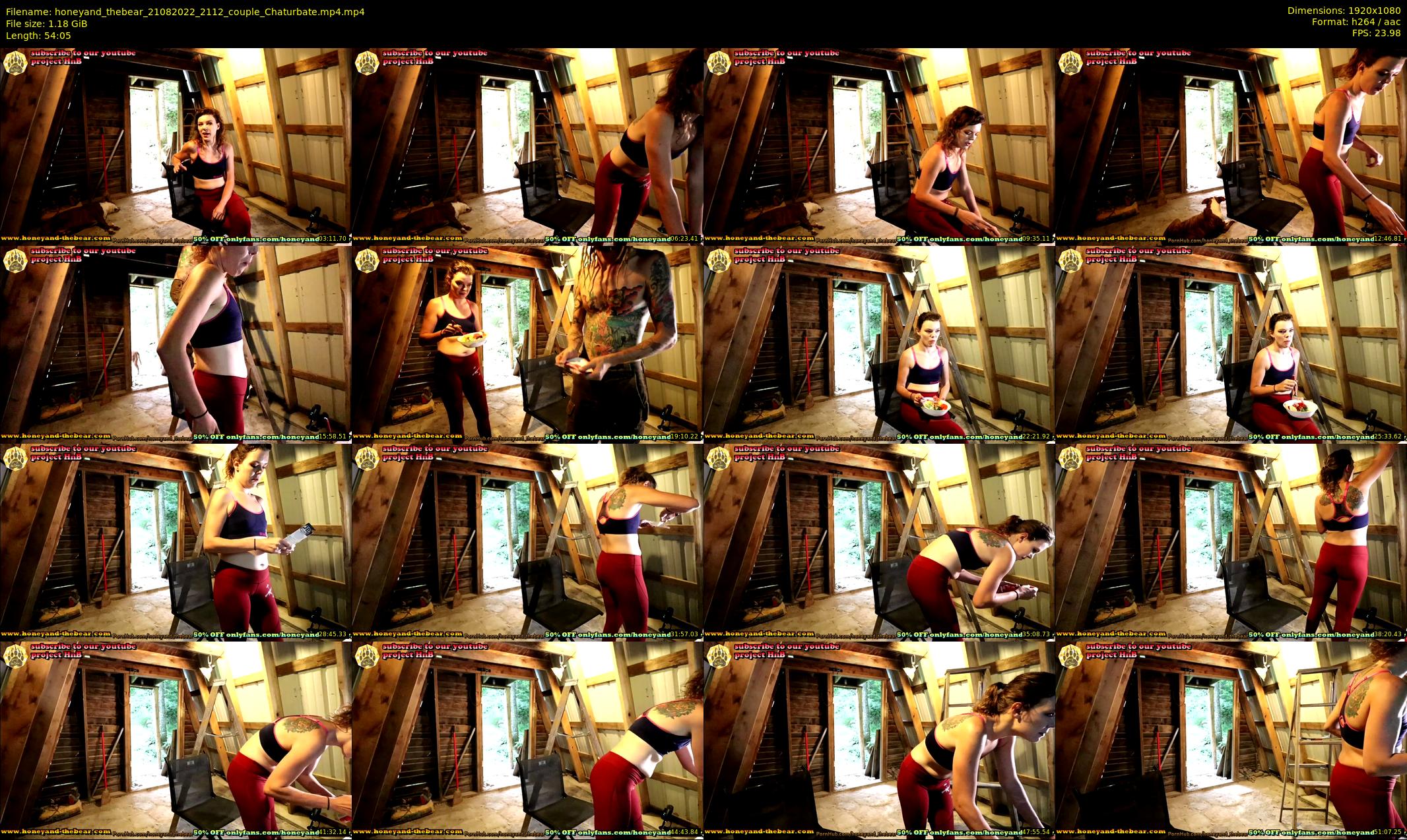honeyand_thebear — 55 minute Chaturbate couple cam show recording, 1080p, Aug 21, 2022