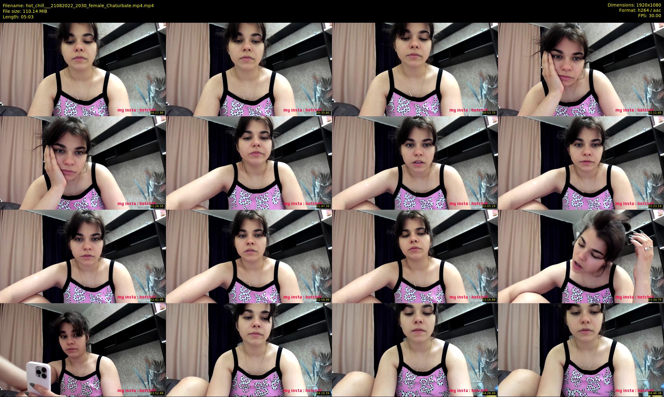 hot_chill__ — 6 minute Chaturbate female cam show recording, 1080p, Aug 21, 2022