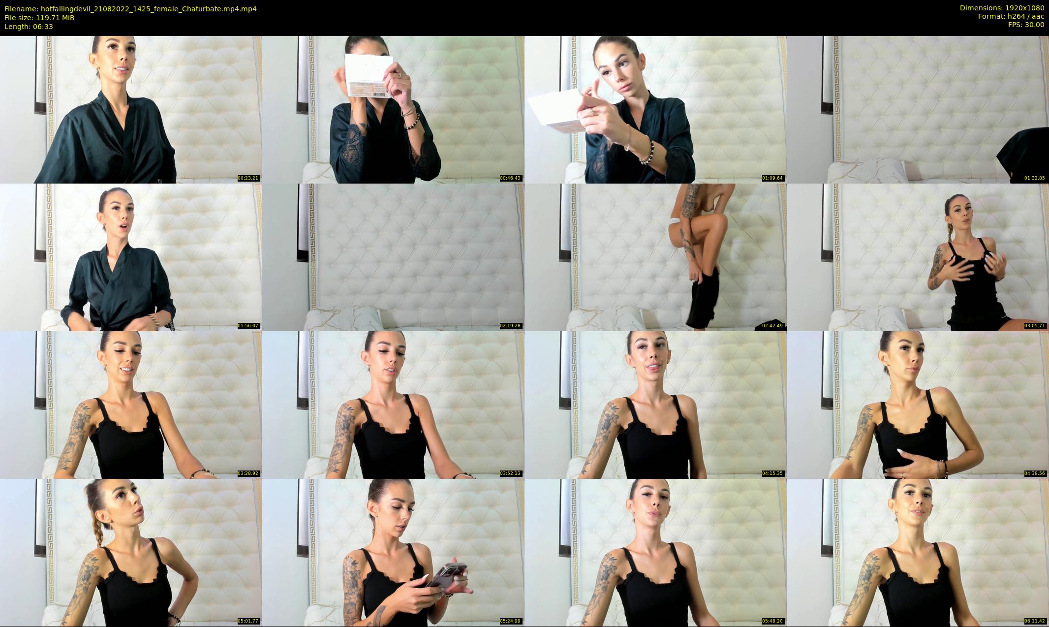 hotfallingdevil — 7 minute Chaturbate female cam show recording, 1080p, Aug 21, 2022