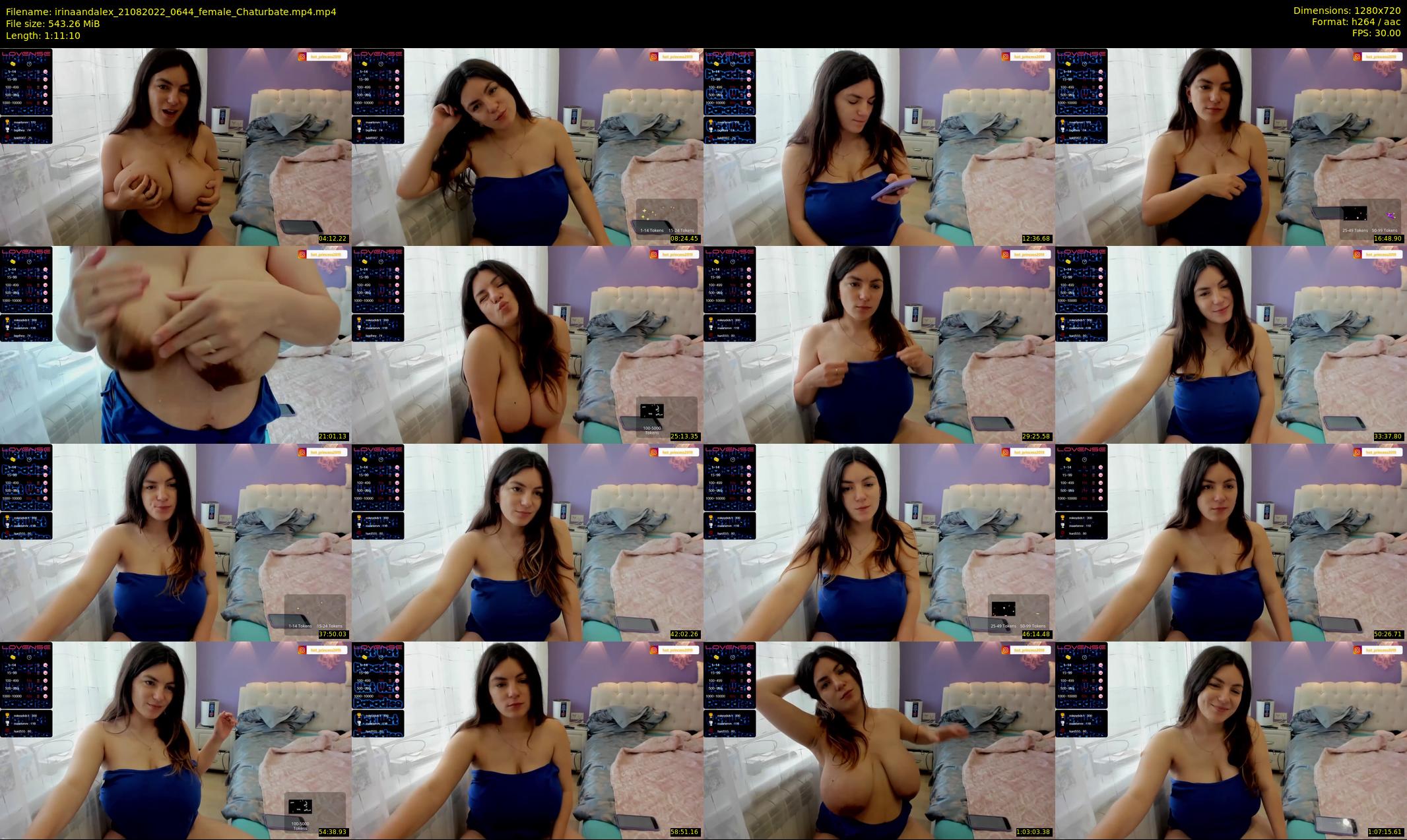 irinaandalex — 72 minute Chaturbate couple cam show recording, 720p, Aug 21, 2022