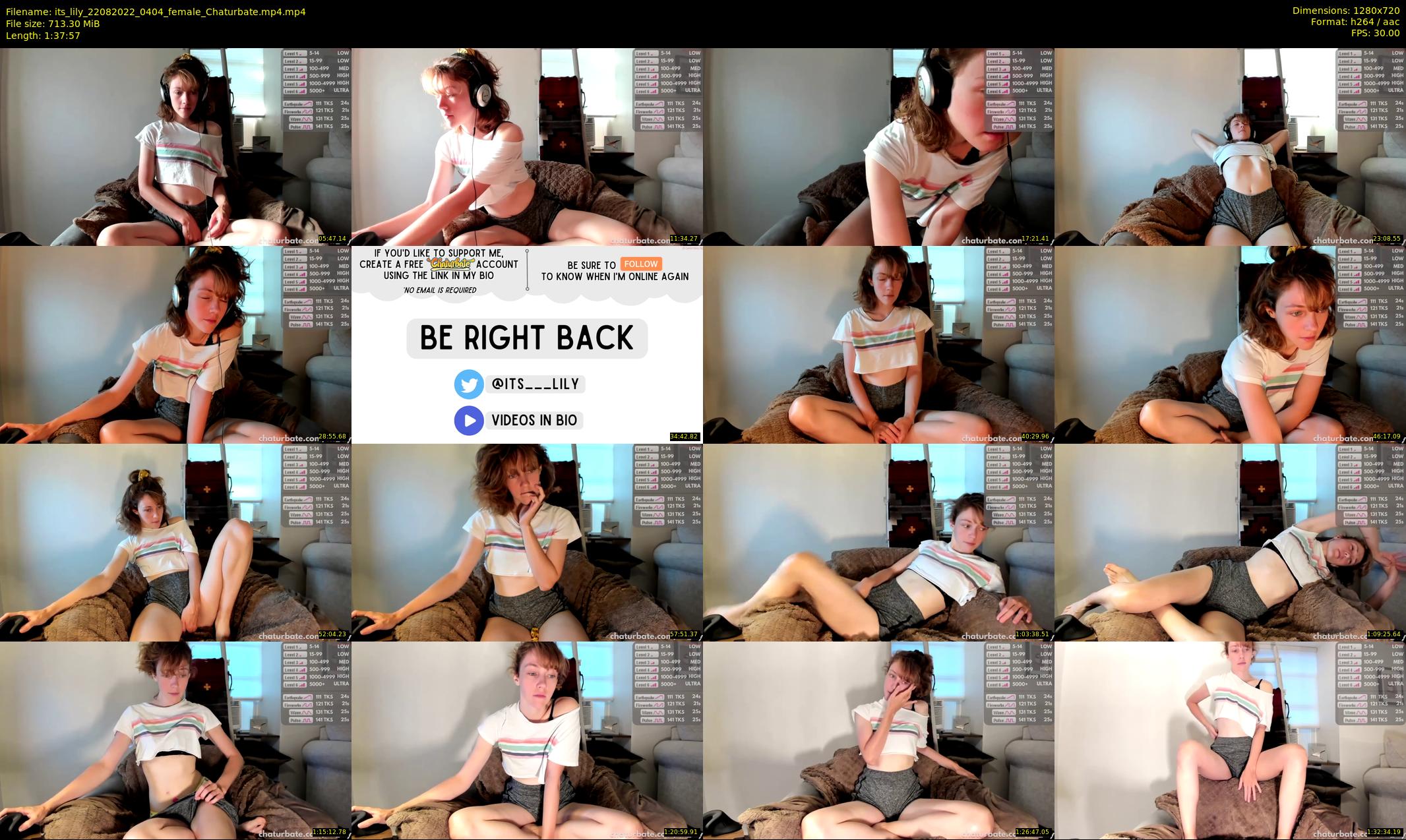 its_lily — 98 minute Chaturbate female cam show recording, 720p, Aug 22, 2022