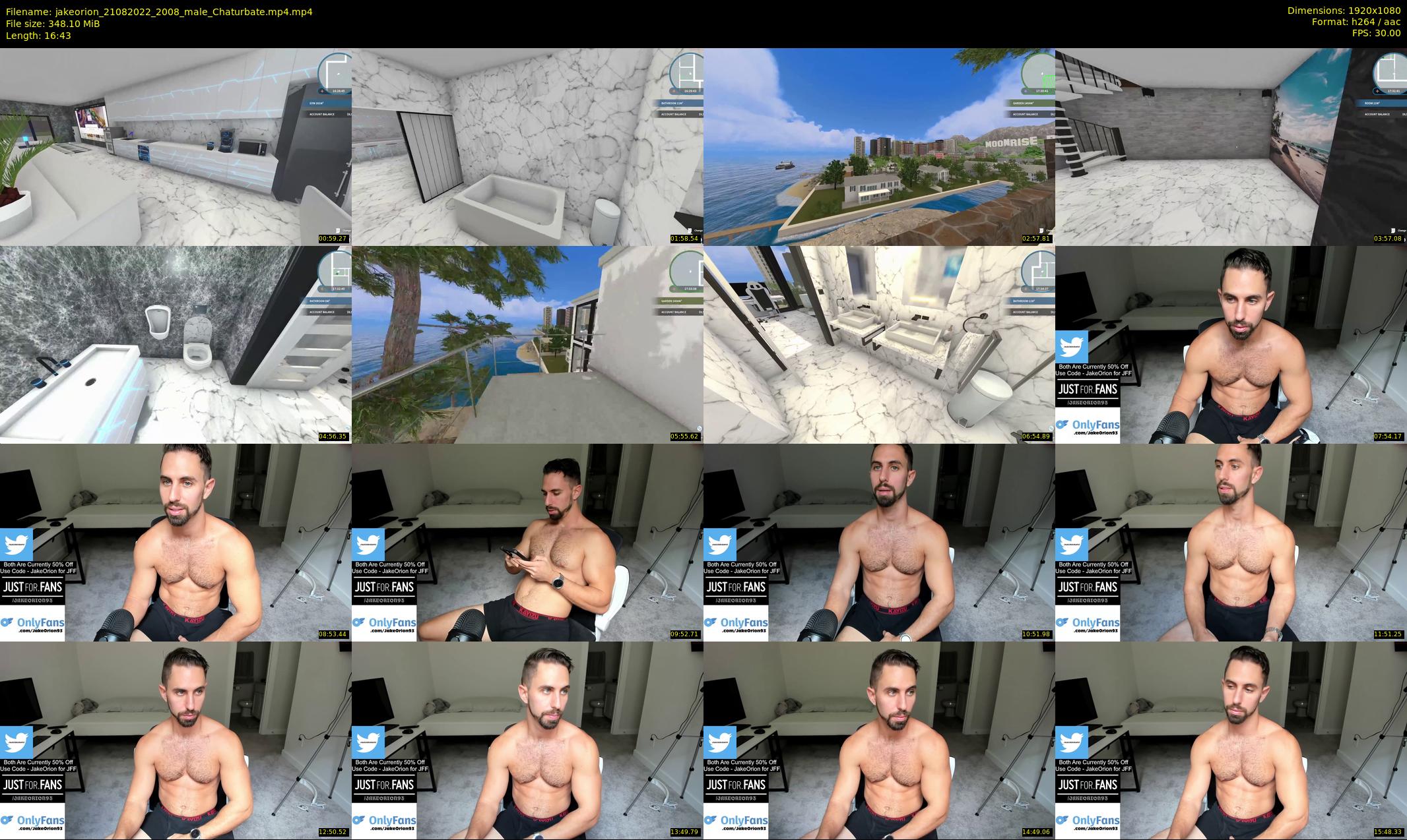 jakeorion — 17 minute Chaturbate male cam show recording, 1080p, Aug 21, 2022