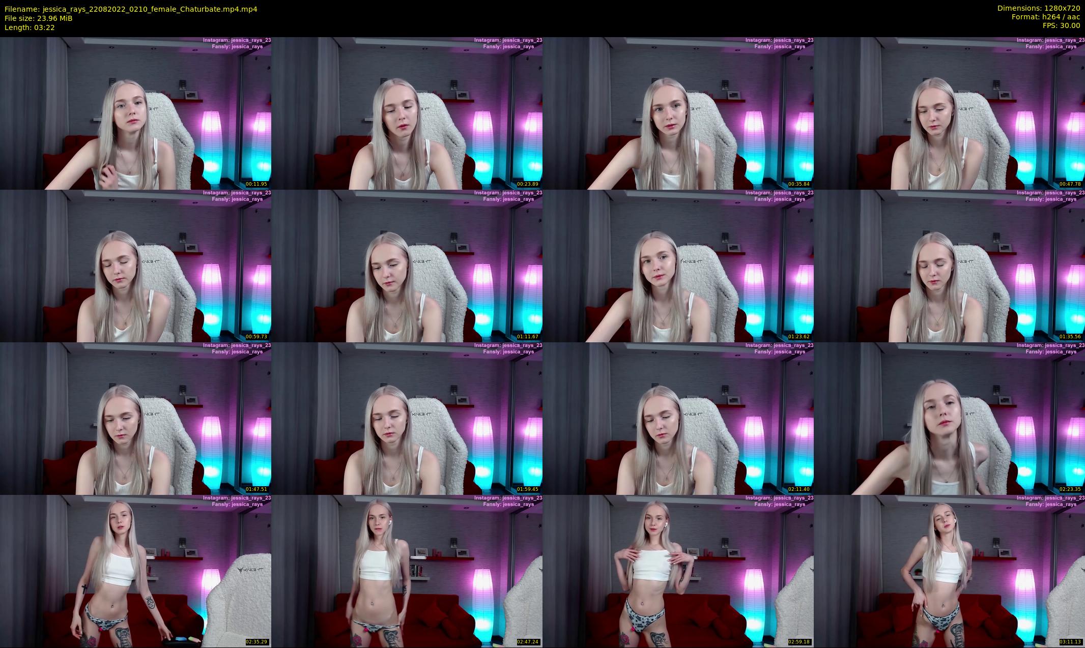 jessica_rays — 4 minute Chaturbate couple cam show recording, 720p, Aug 22, 2022