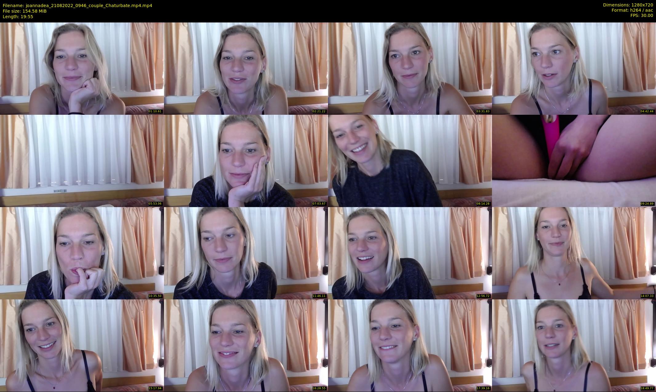 joannadea — 20 minute Chaturbate female cam show recording, 720p, Aug 21, 2022