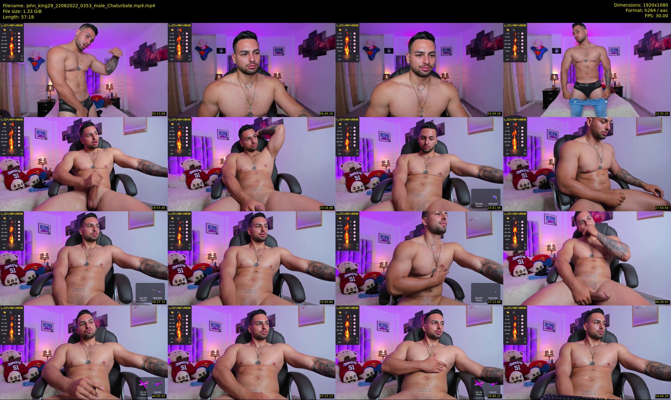 john_king29 — 58 minute Chaturbate male cam show recording, 1080p, Aug 22, 2022