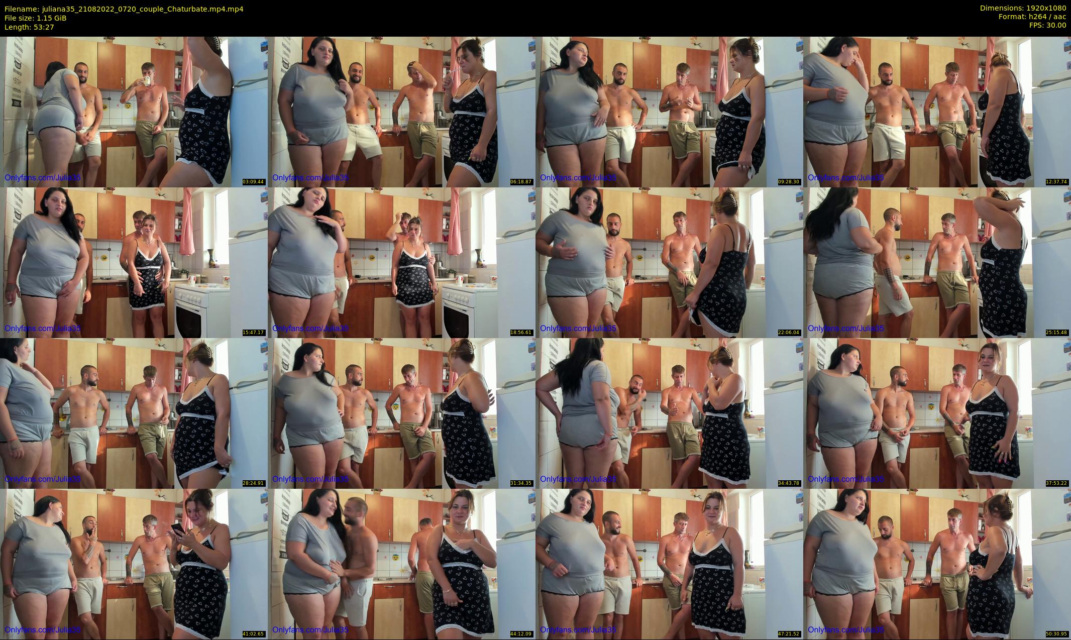 juliana35 — 54 minute Chaturbate couple cam show recording, 1080p, Aug 21, 2022