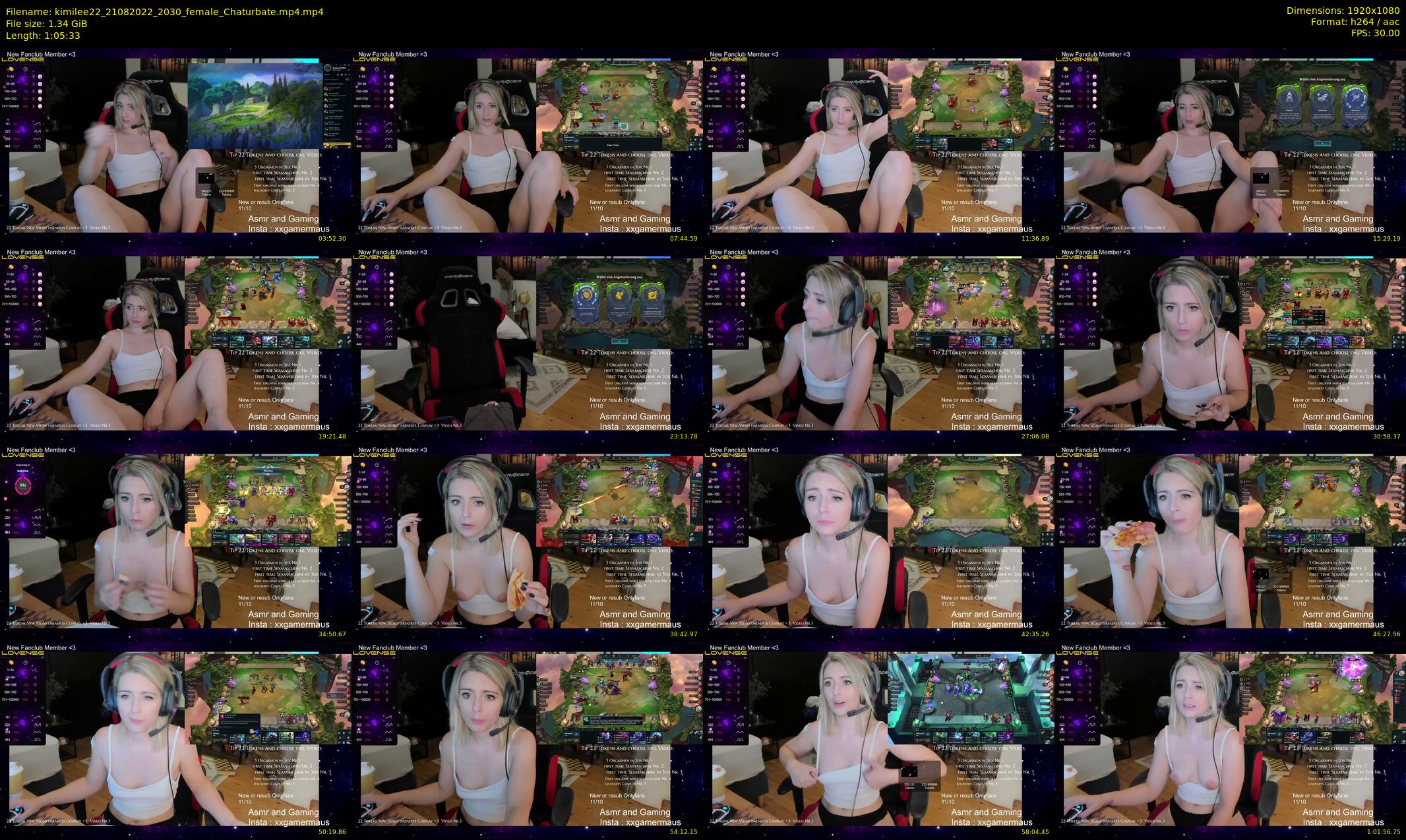 kimilee22 — 66 minute Chaturbate female cam show recording, 1080p, Aug 21, 2022