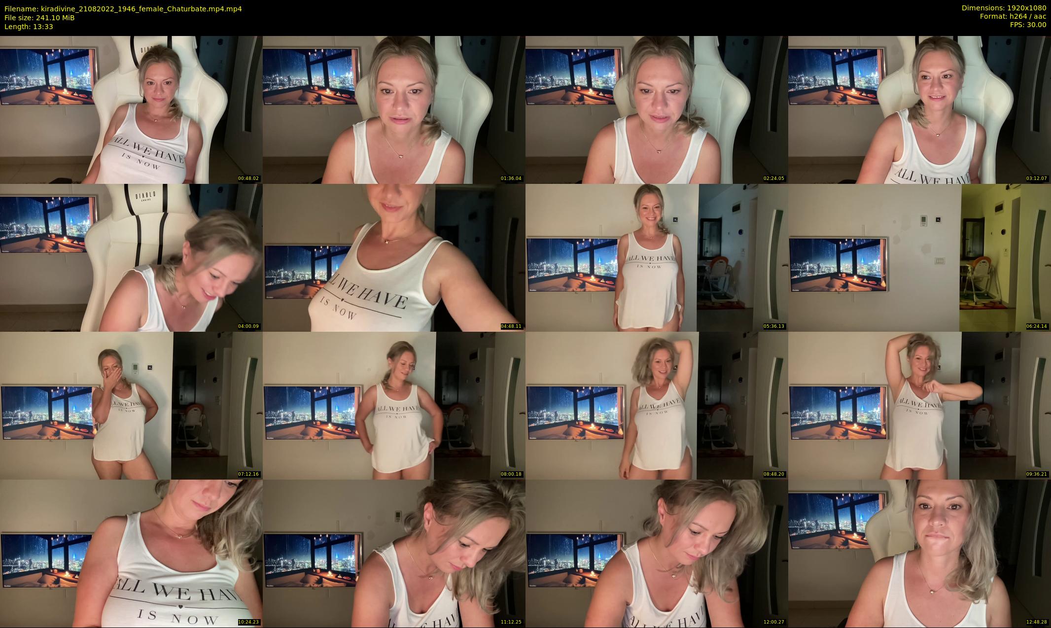 kiradivine — 14 minute Chaturbate female cam show recording, 1080p, Aug 21, 2022