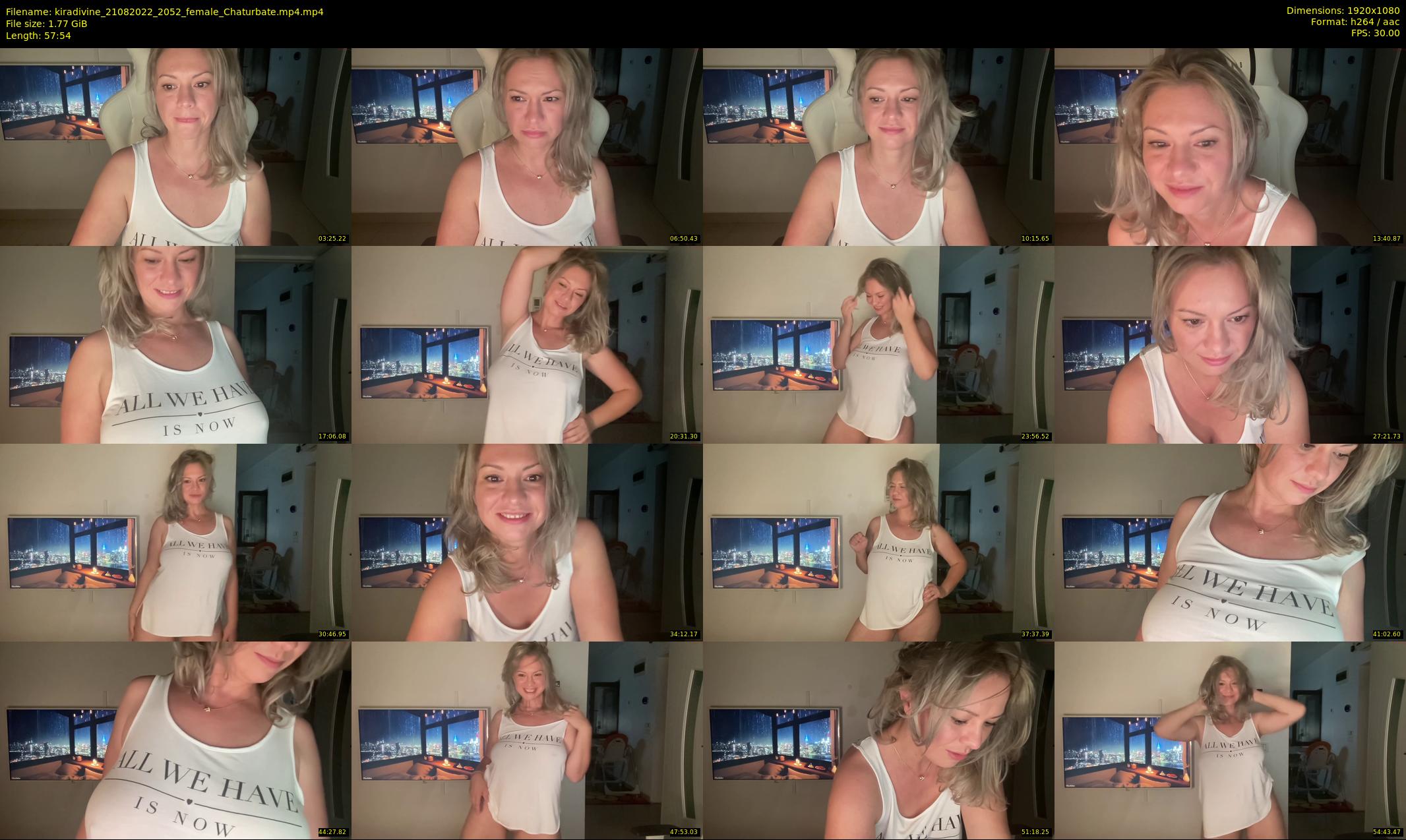 kiradivine — 58 minute Chaturbate female cam show recording, 1080p, Aug 21, 2022