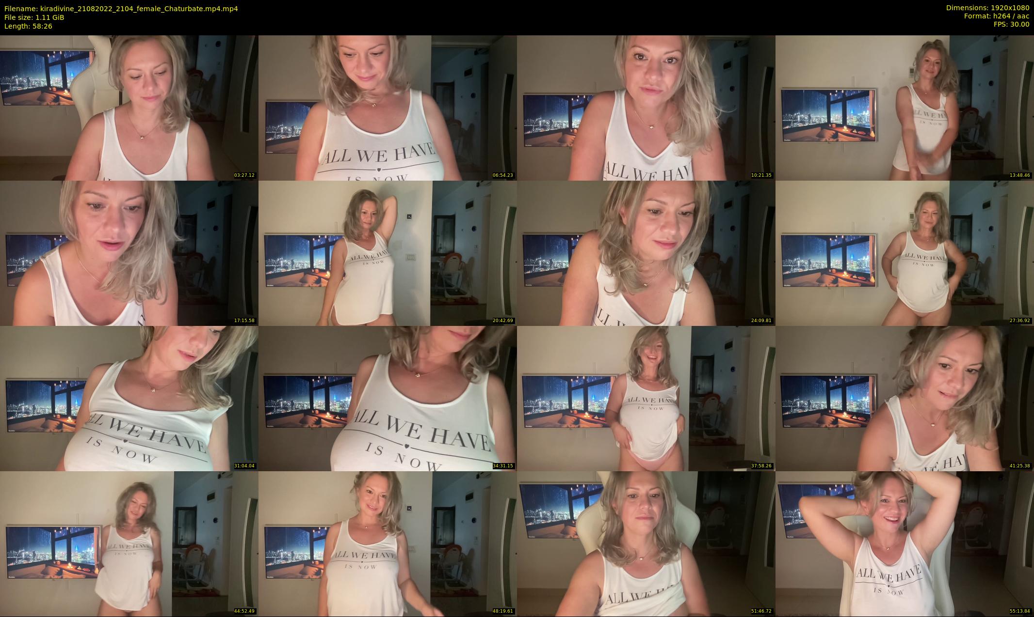 kiradivine — 59 minute Chaturbate female cam show recording, 1080p, Aug 21, 2022