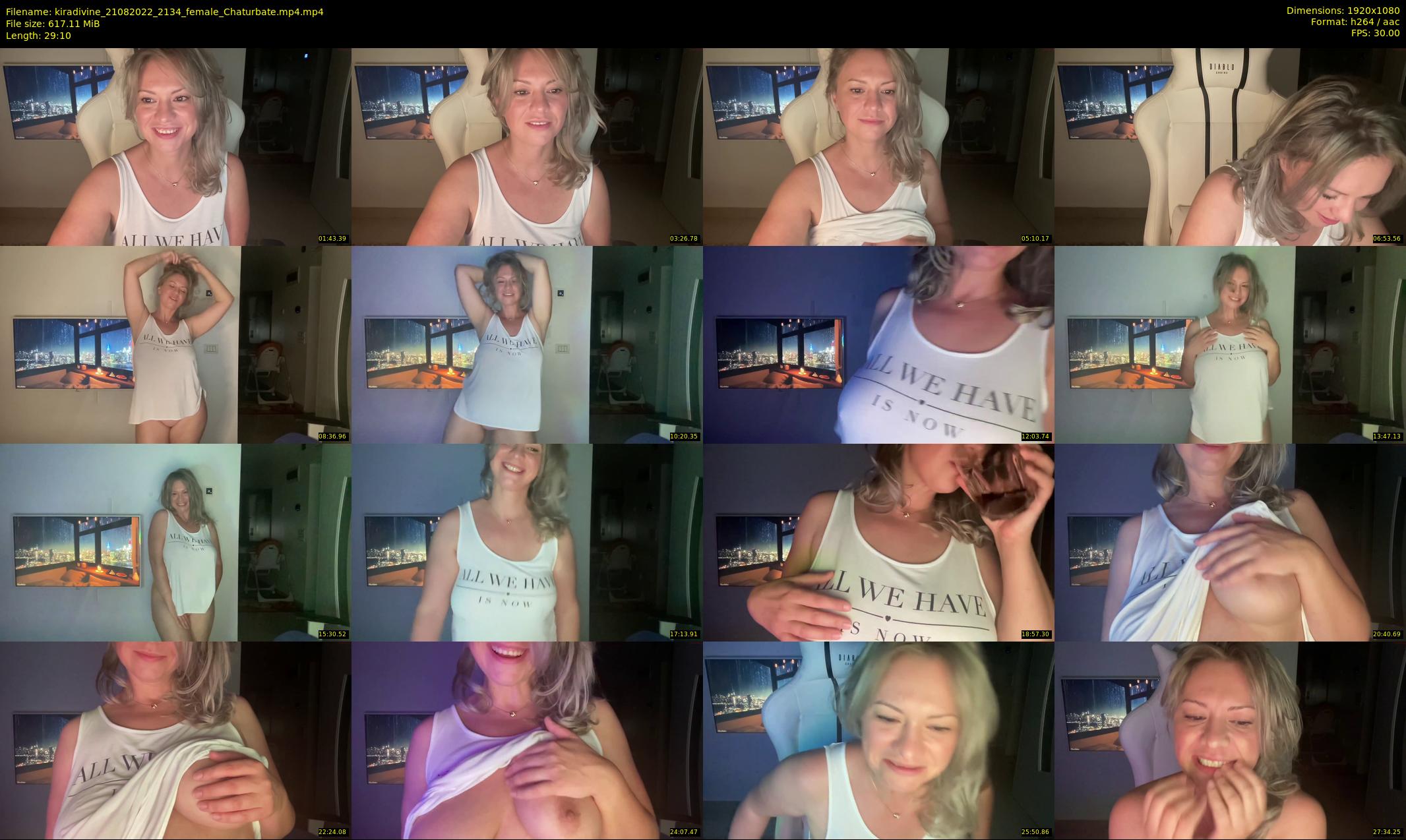 kiradivine — 30 minute Chaturbate female cam show recording, 1080p, Aug 21, 2022