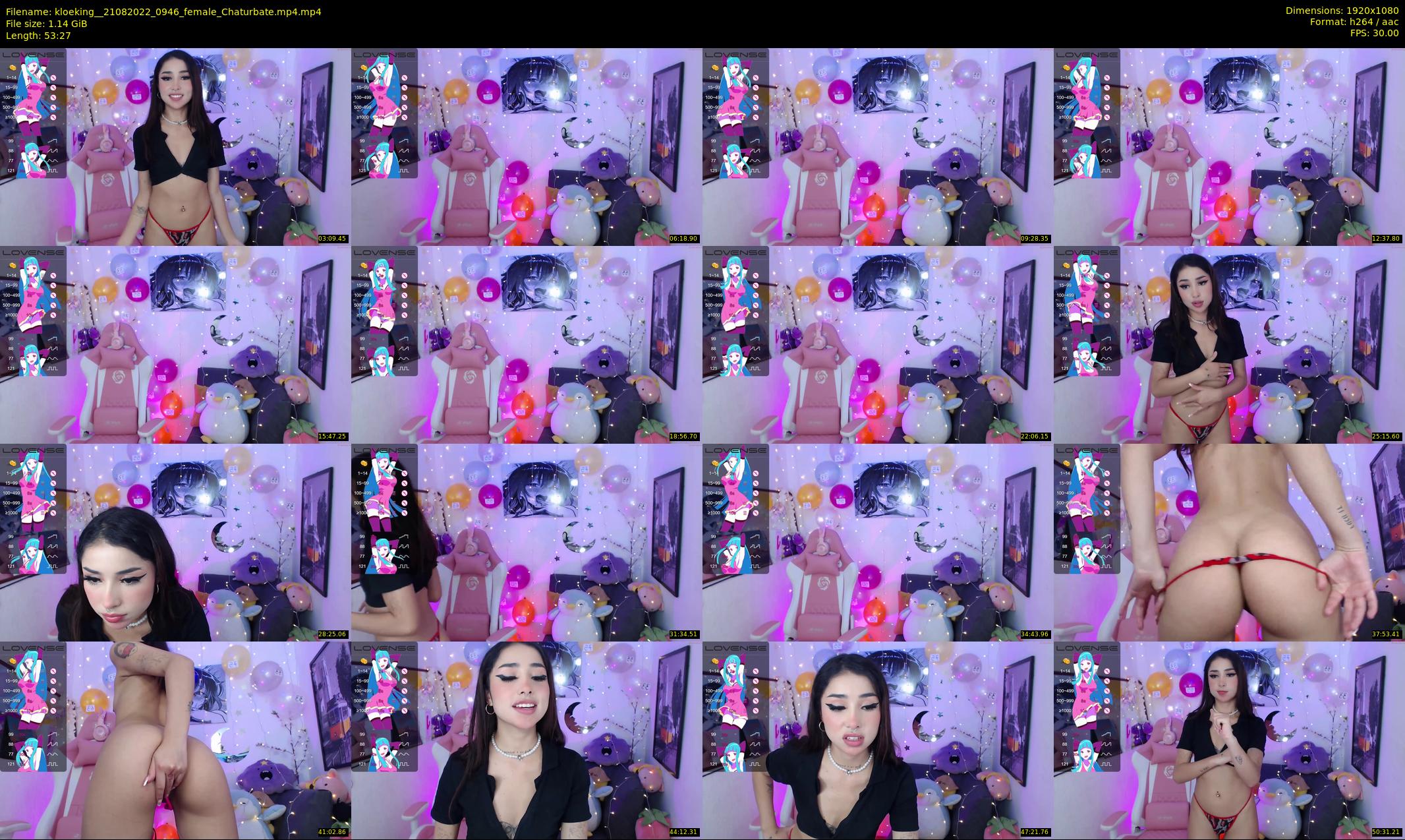 kloeking_ — 54 minute Chaturbate female cam show recording, 1080p, Aug 21, 2022