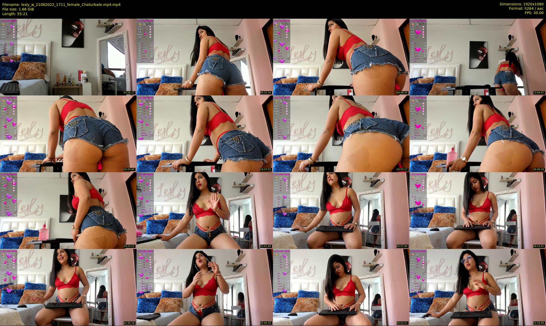 lesly_w — 56 minute Chaturbate female cam show recording, 1080p, Aug 21, 2022