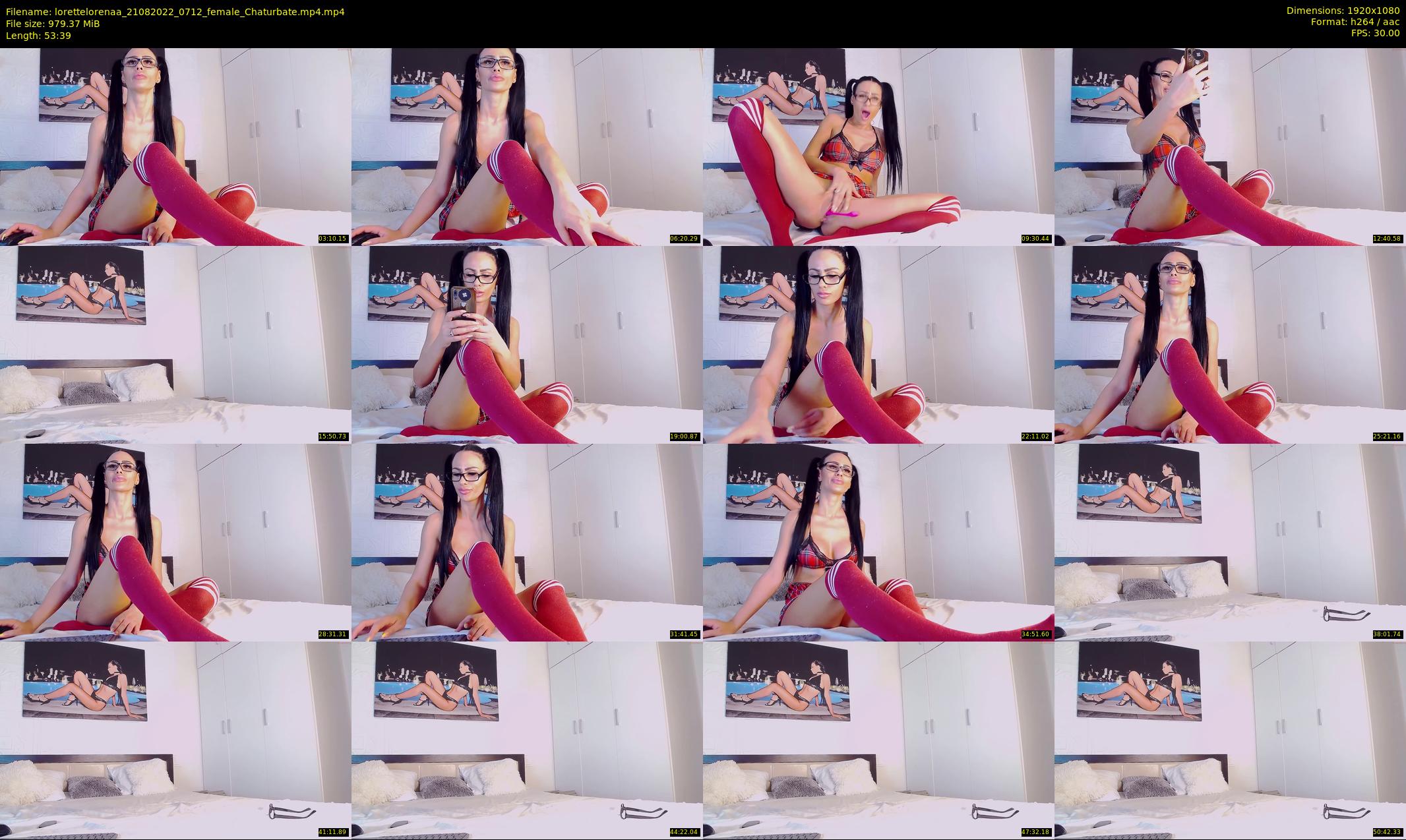 lorettelorenaa — 54 minute Chaturbate female cam show recording, 1080p, Aug 21, 2022