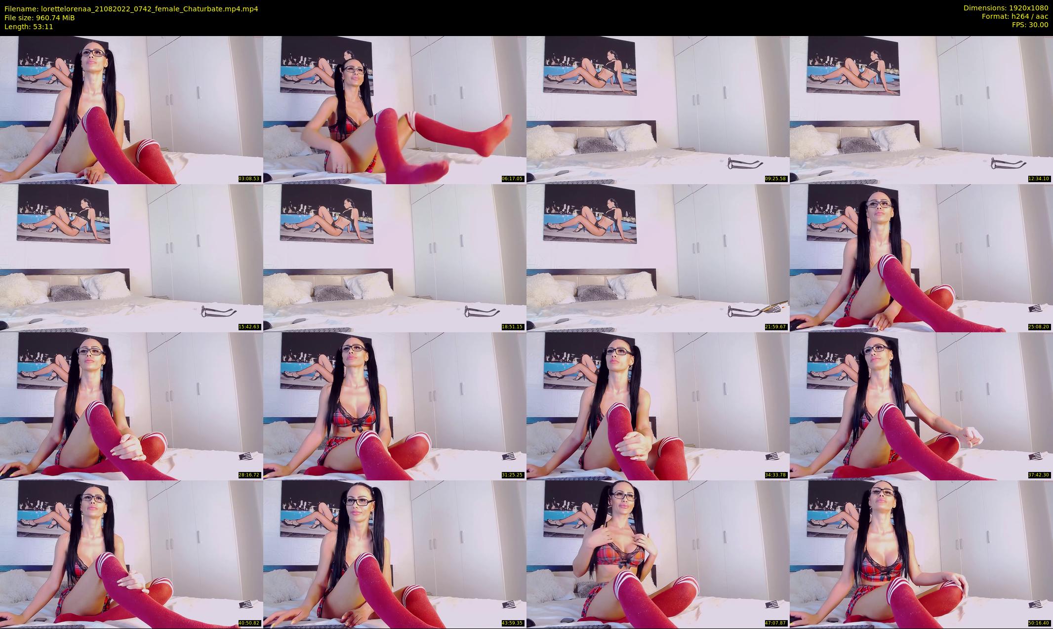 lorettelorenaa — 54 minute Chaturbate female cam show recording, 1080p, Aug 21, 2022