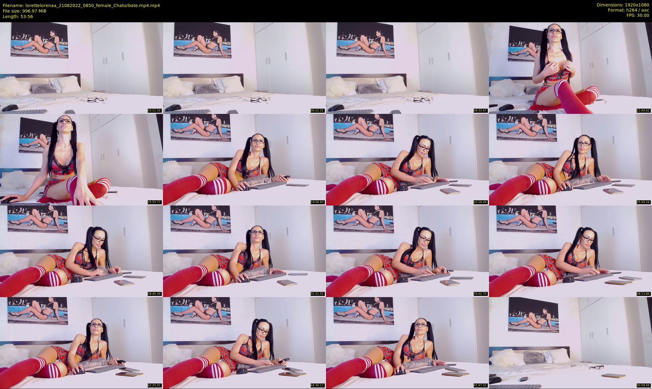 lorettelorenaa — 54 minute Chaturbate female cam show recording, 1080p, Aug 21, 2022