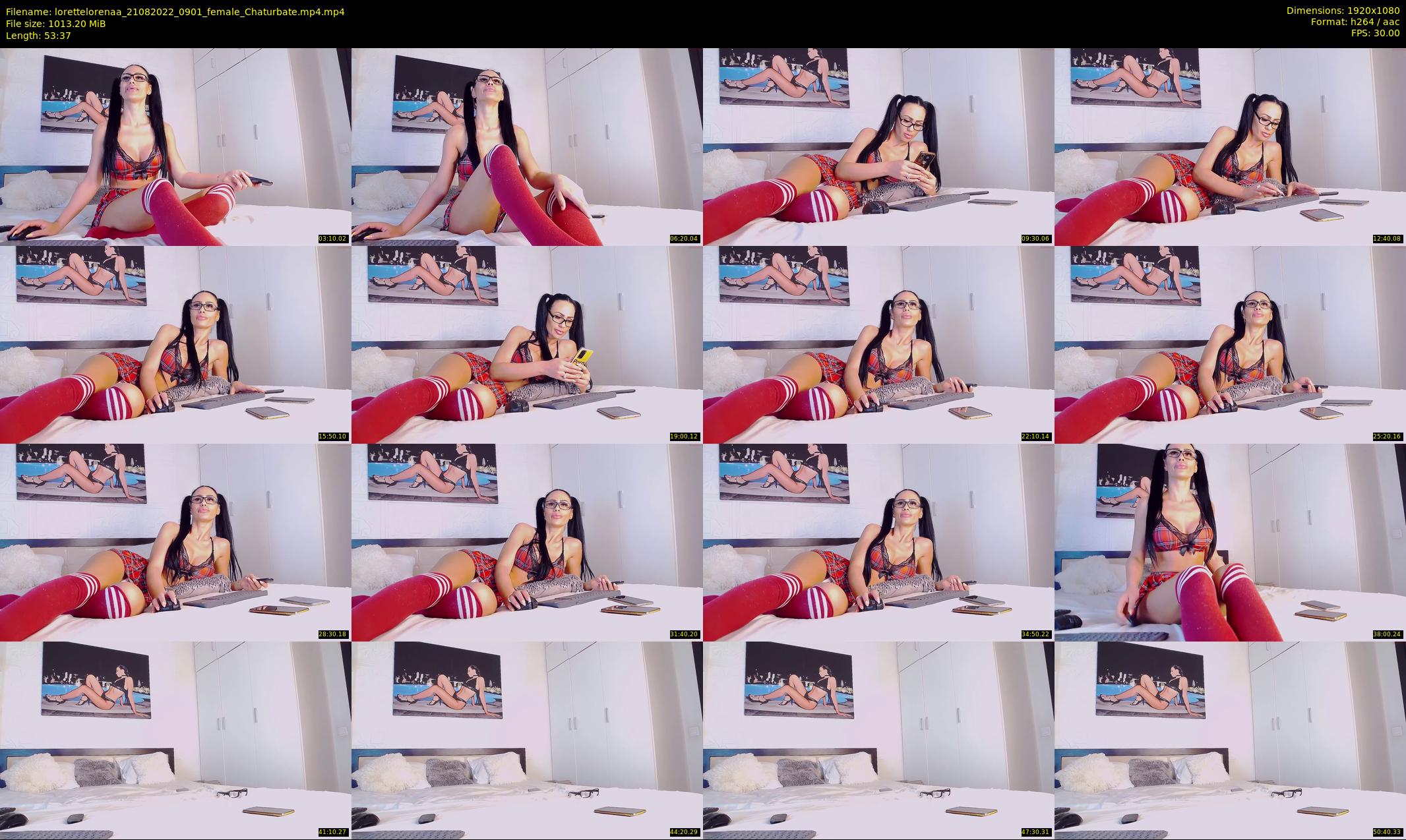 lorettelorenaa — 54 minute Chaturbate female cam show recording, 1080p, Aug 21, 2022