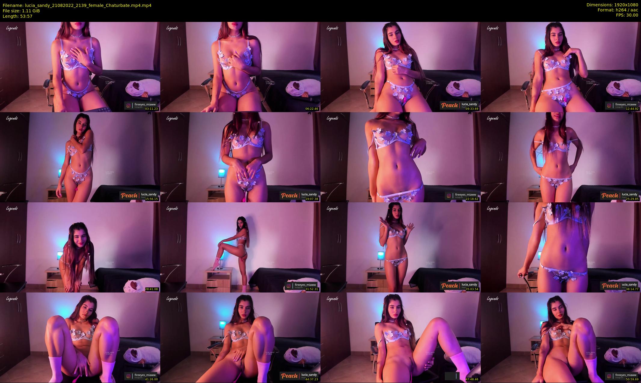 lucia_sandy — 54 minute Chaturbate female cam show recording, 1080p, Aug 21, 2022
