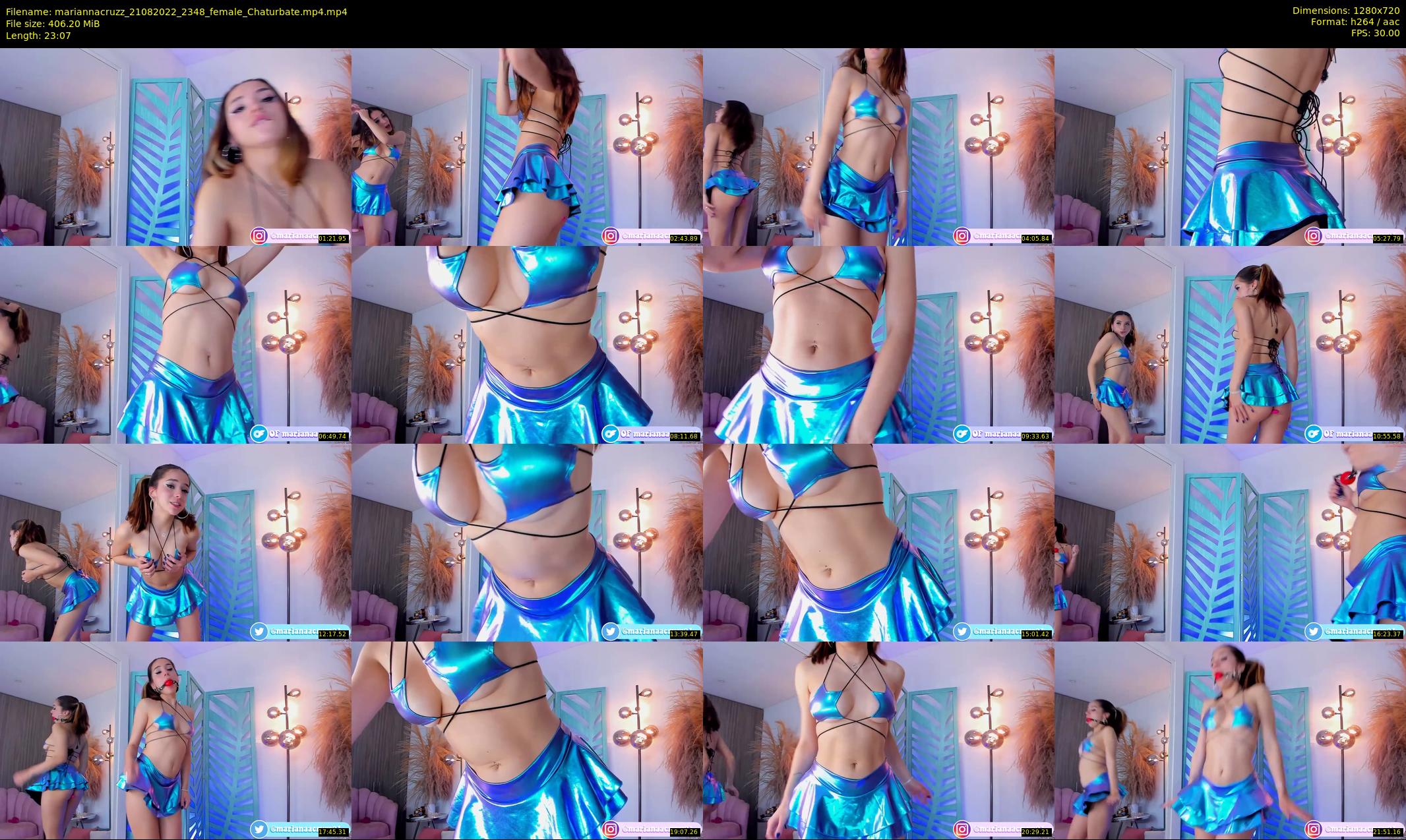 mariannacruzz — 24 minute Chaturbate female cam show recording, 720p, Aug 21, 2022
