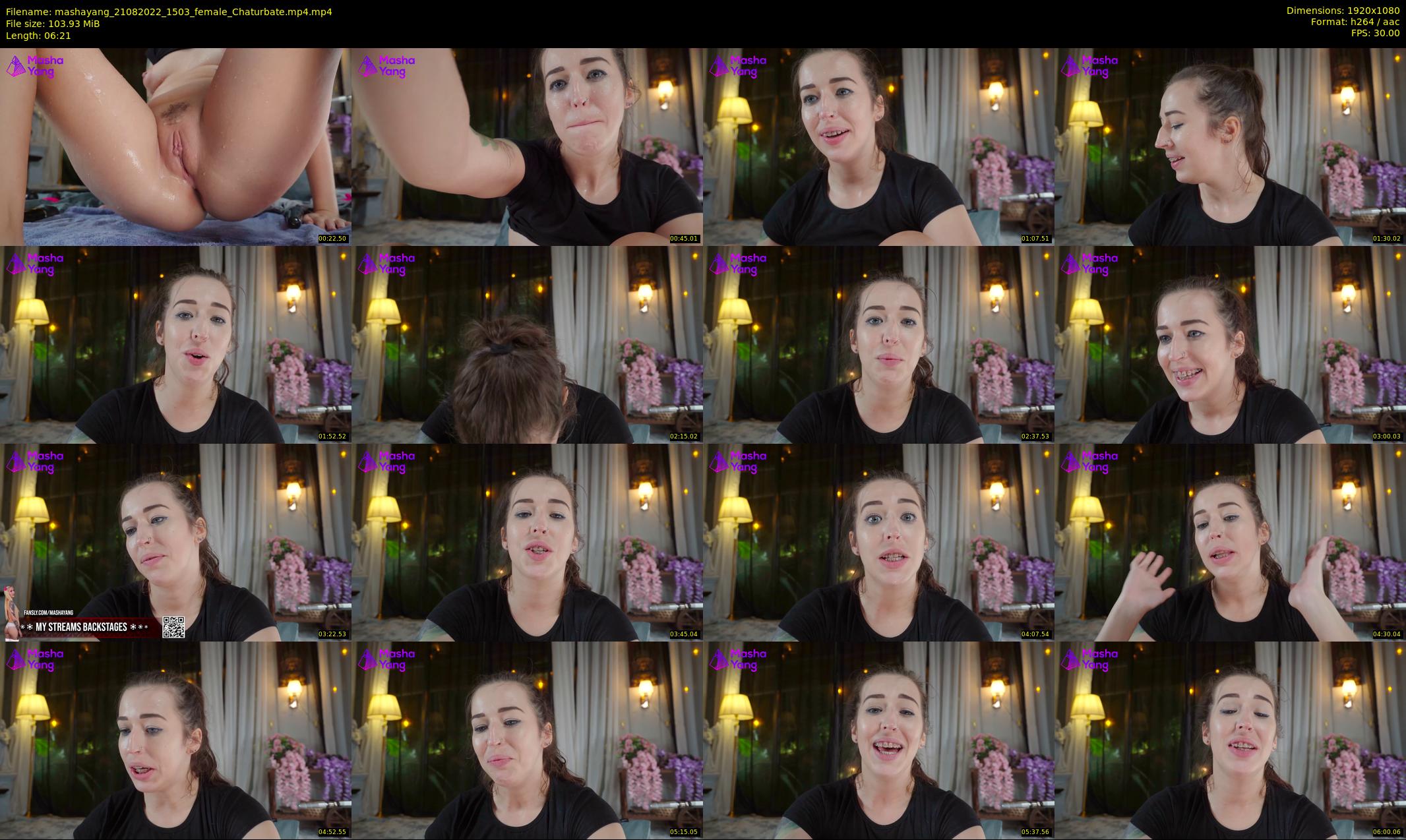 mashayang — 7 minute Chaturbate female cam show recording, 1080p, Aug 21, 2022