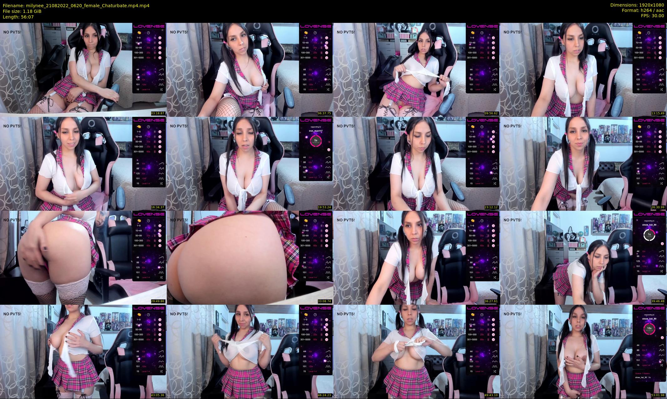 milynee — 57 minute Chaturbate female cam show recording, 1080p, Aug 21, 2022