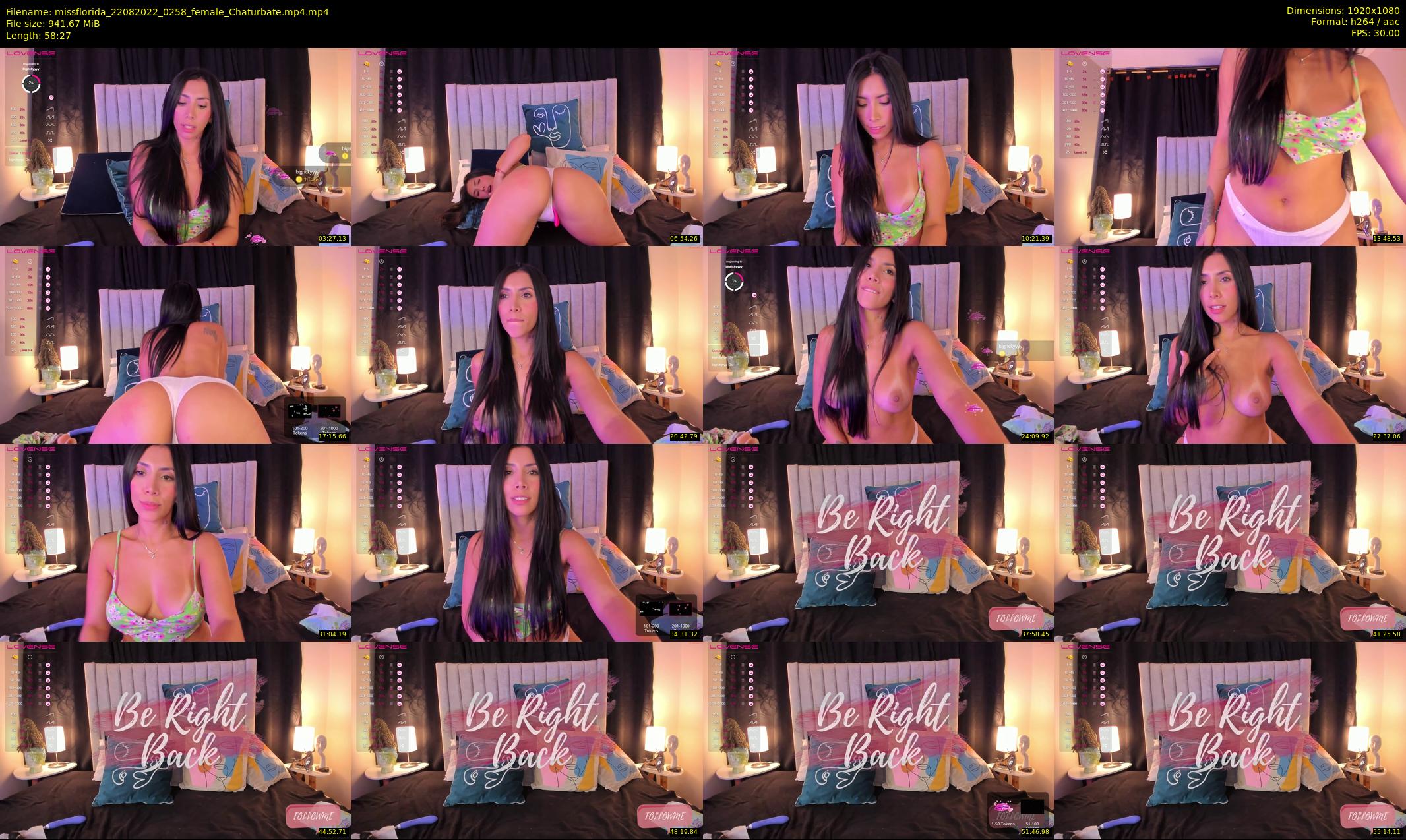 missflorida — 59 minute Chaturbate female cam show recording, 1080p, Aug 22, 2022