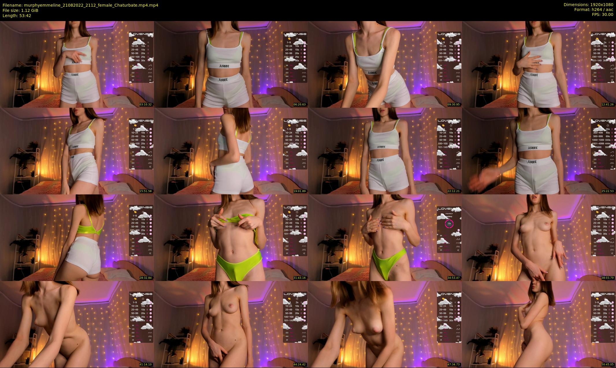 murphyemmeline — 54 minute Chaturbate female cam show recording, 1080p, Aug 21, 2022