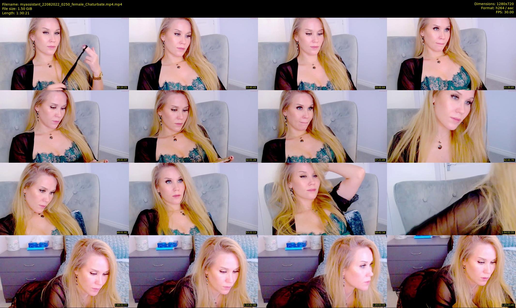 myassistant — 91 minute Chaturbate female cam show recording, 720p, Aug 22, 2022