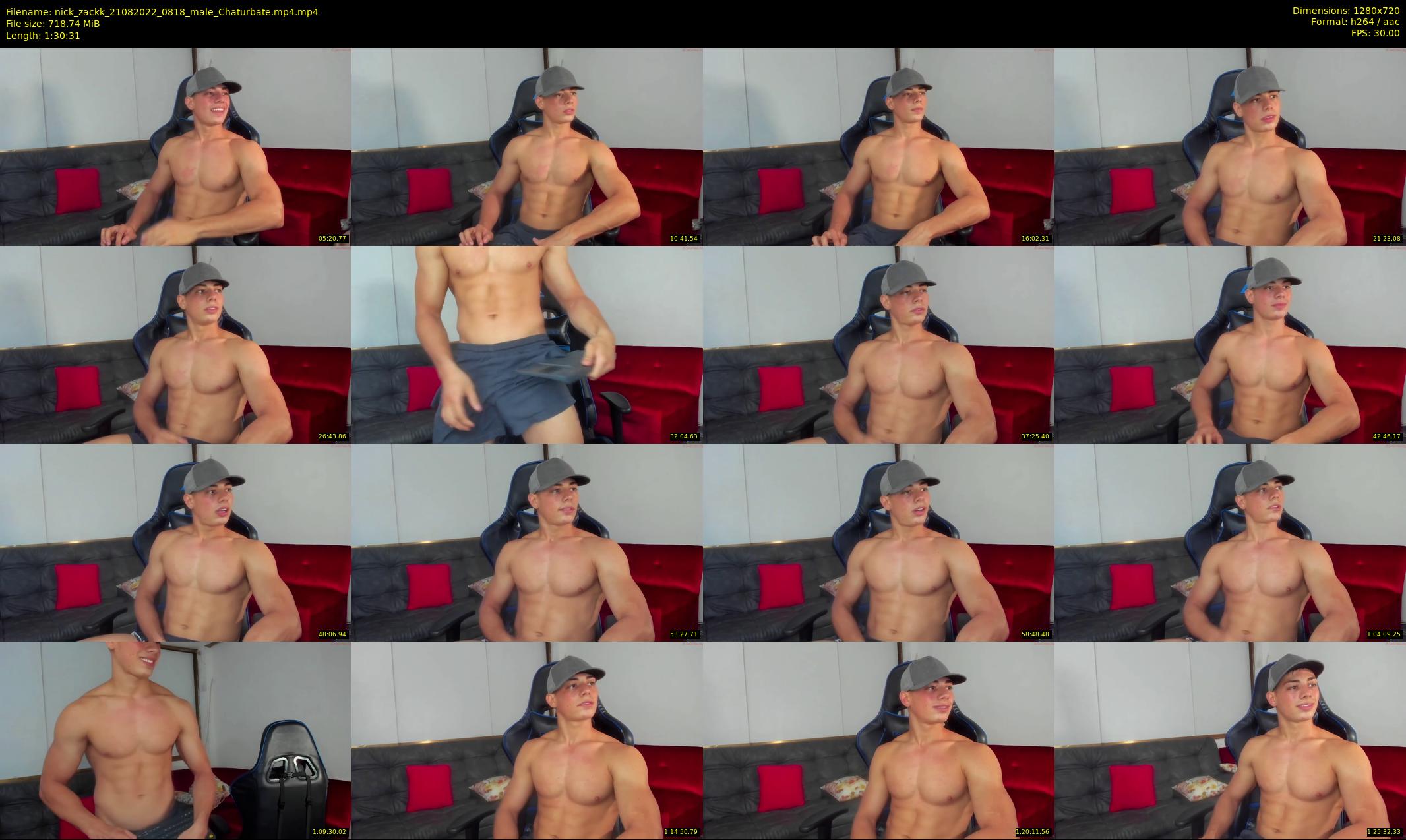 nick_zackk — 91 minute Chaturbate male cam show recording, 720p, Aug 21, 2022