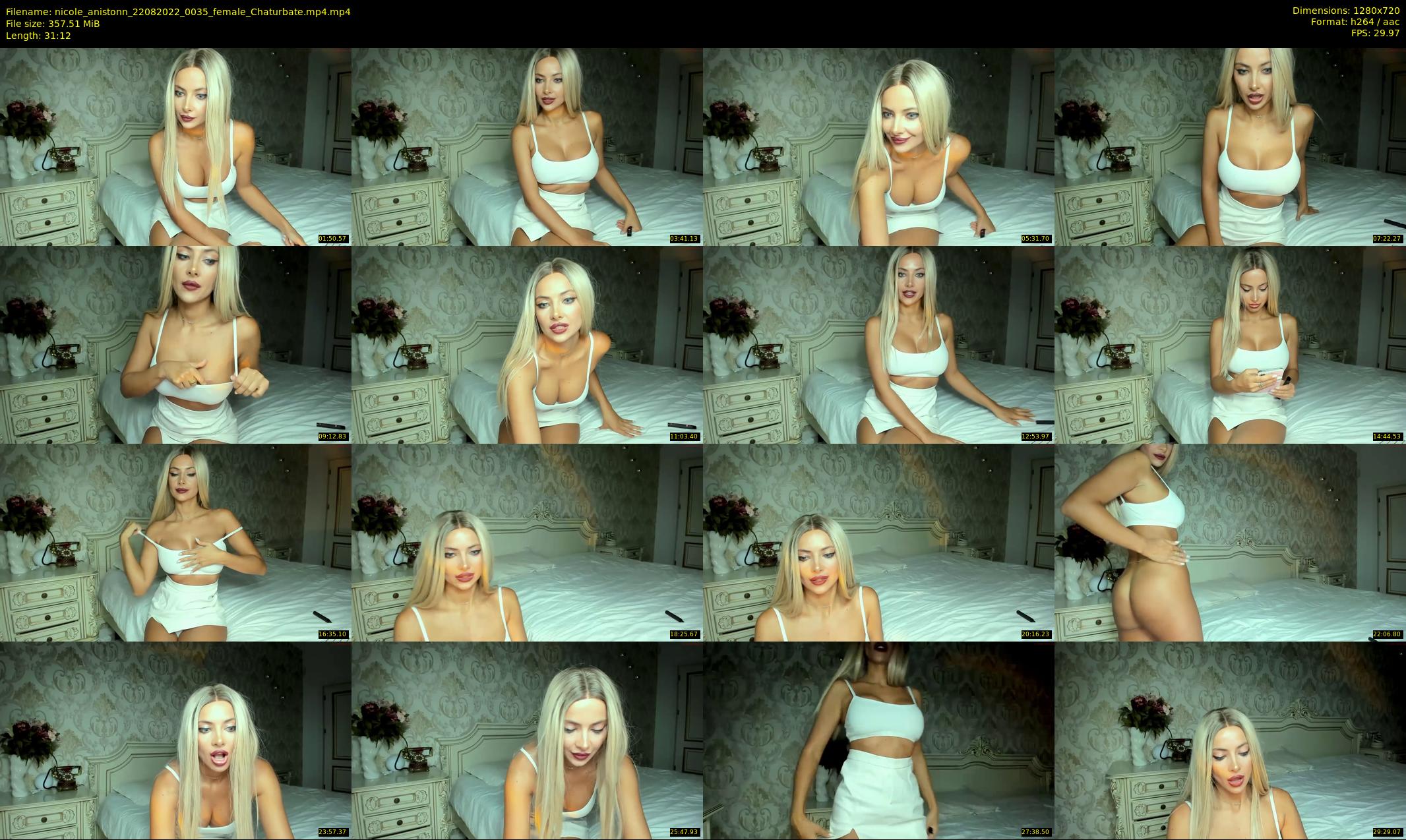 nicole_anistonn — 32 minute Chaturbate female cam show recording, 720p, Aug 22, 2022