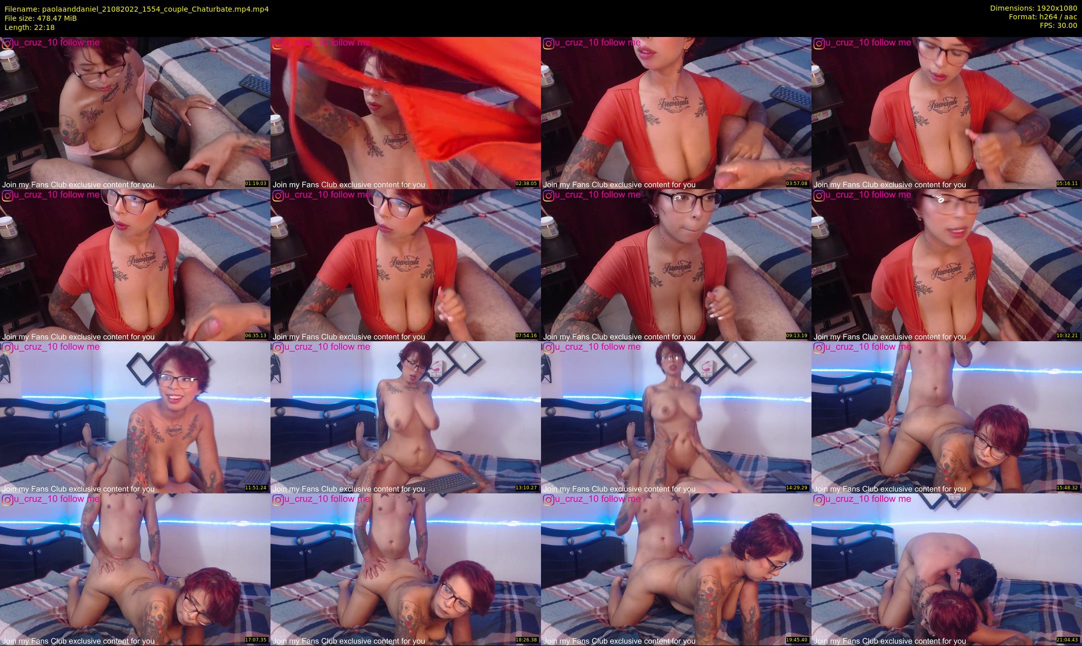 paolaanddaniel — 23 minute Chaturbate couple cam show recording, 1080p, Aug 21, 2022