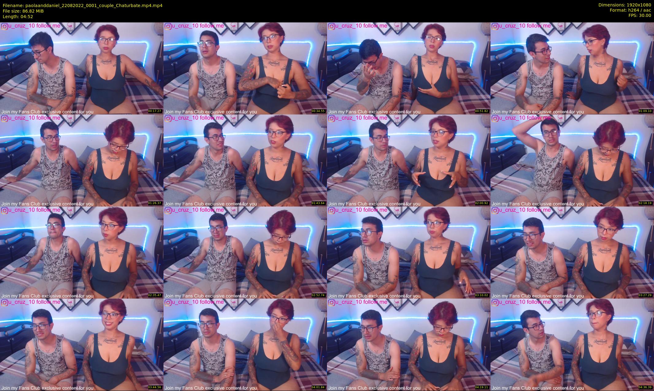 paolaanddaniel — 5 minute Chaturbate couple cam show recording, 1080p, Aug 22, 2022