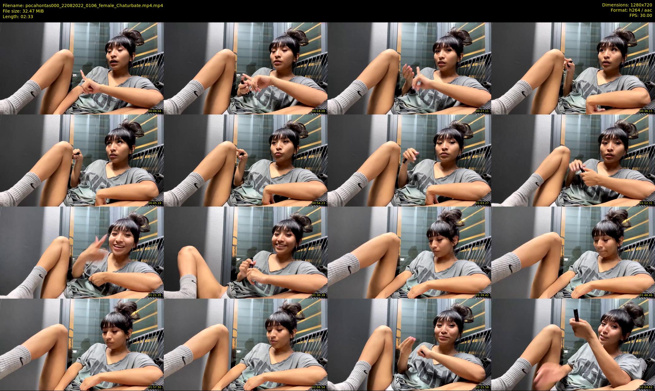 pocahontas000 — 3 minute Chaturbate female cam show recording, 720p, Aug 22, 2022