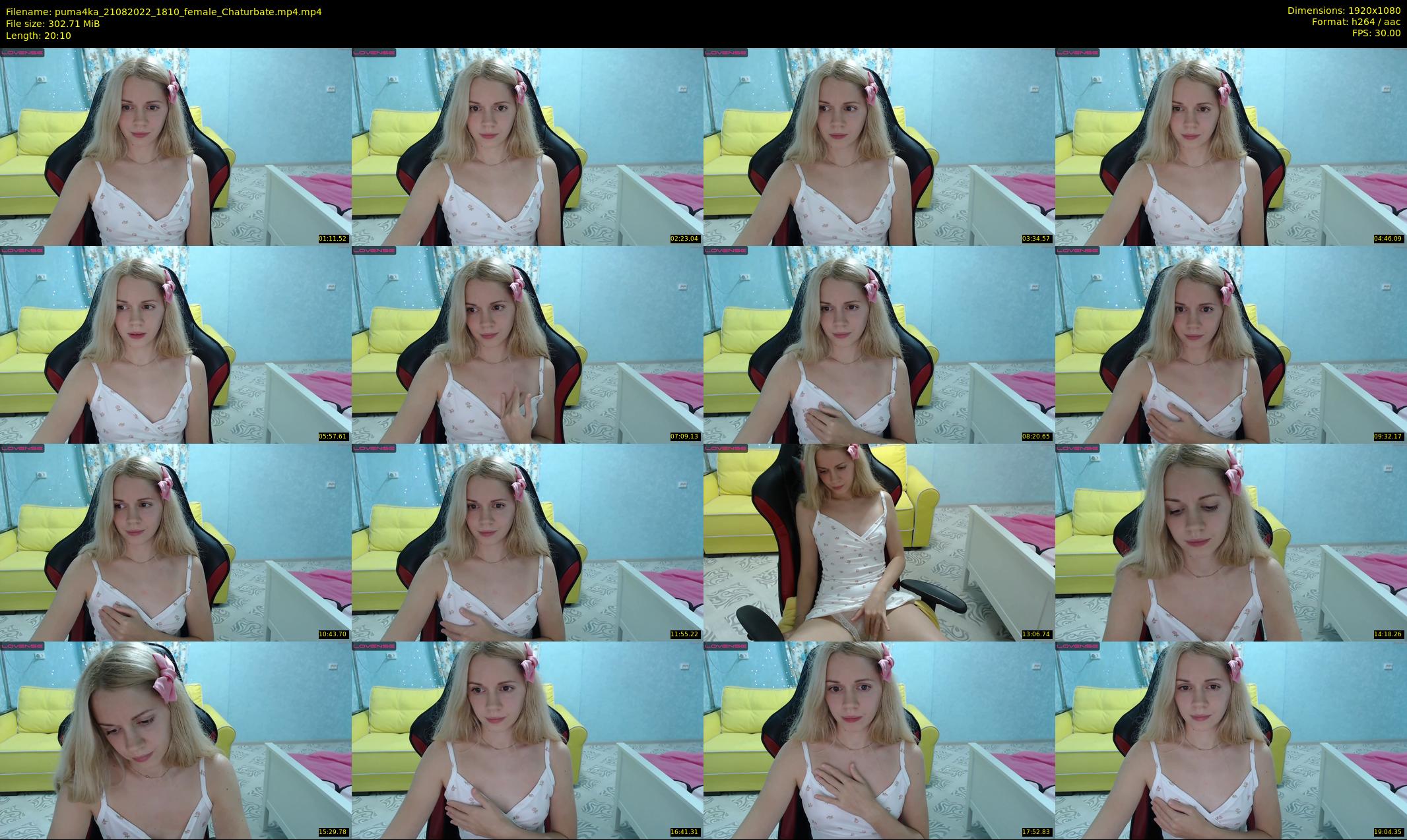 puma4ka — 21 minute Chaturbate female cam show recording, 1080p, Aug 21, 2022