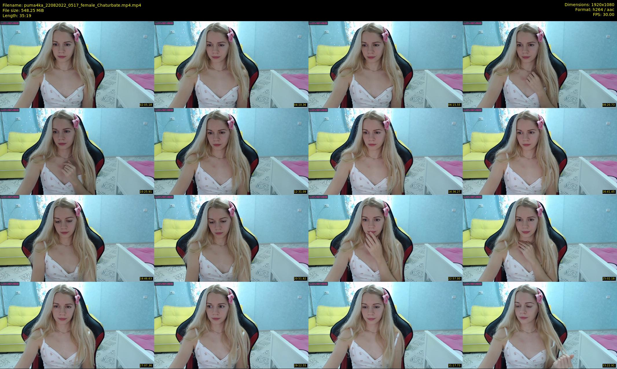 puma4ka — 36 minute Chaturbate female cam show recording, 1080p, Aug 22, 2022