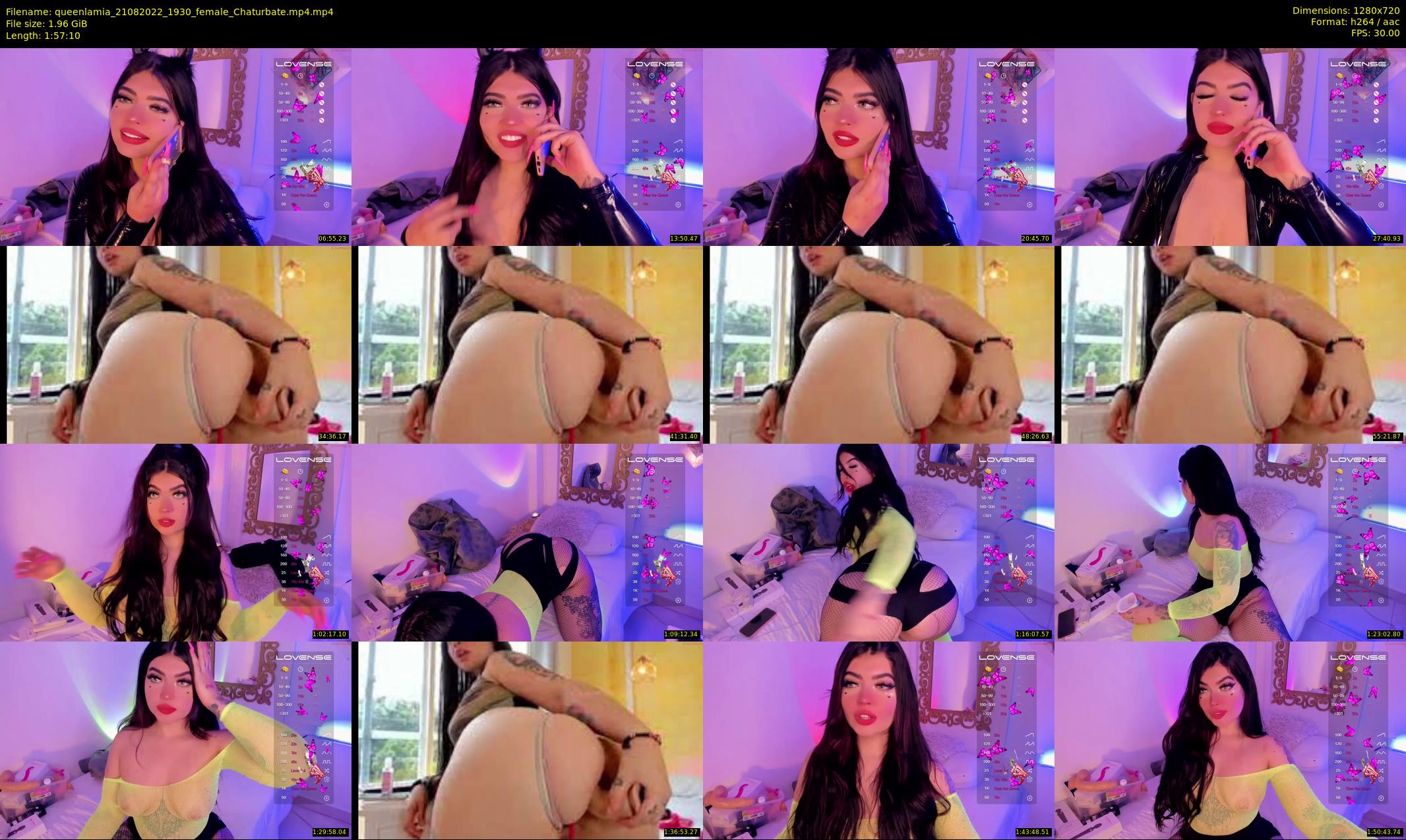 queenlamia — 118 minute Chaturbate female cam show recording, 720p, Aug 21, 2022