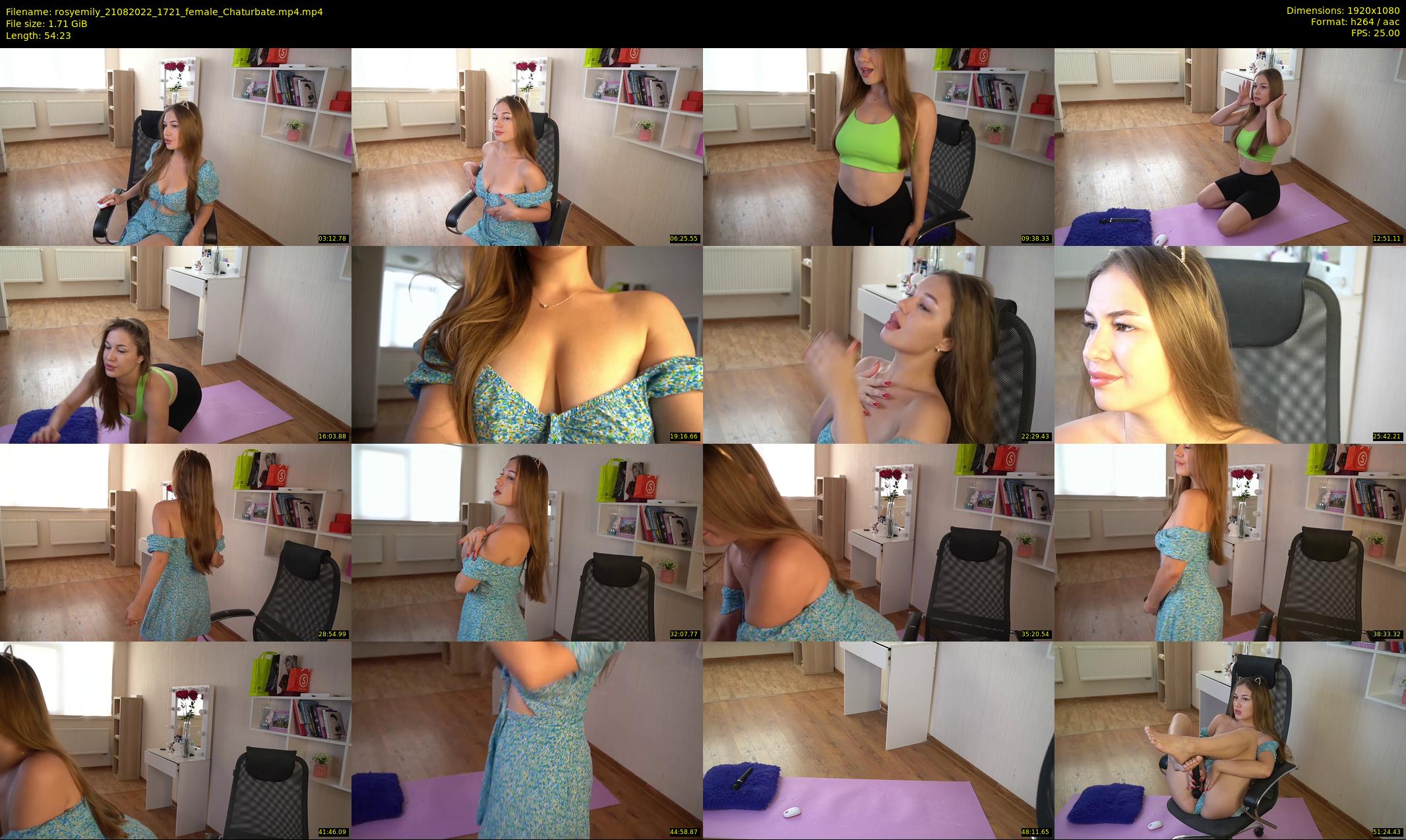 rosyemily — 55 minute Chaturbate female cam show recording, 1080p, Aug 21, 2022
