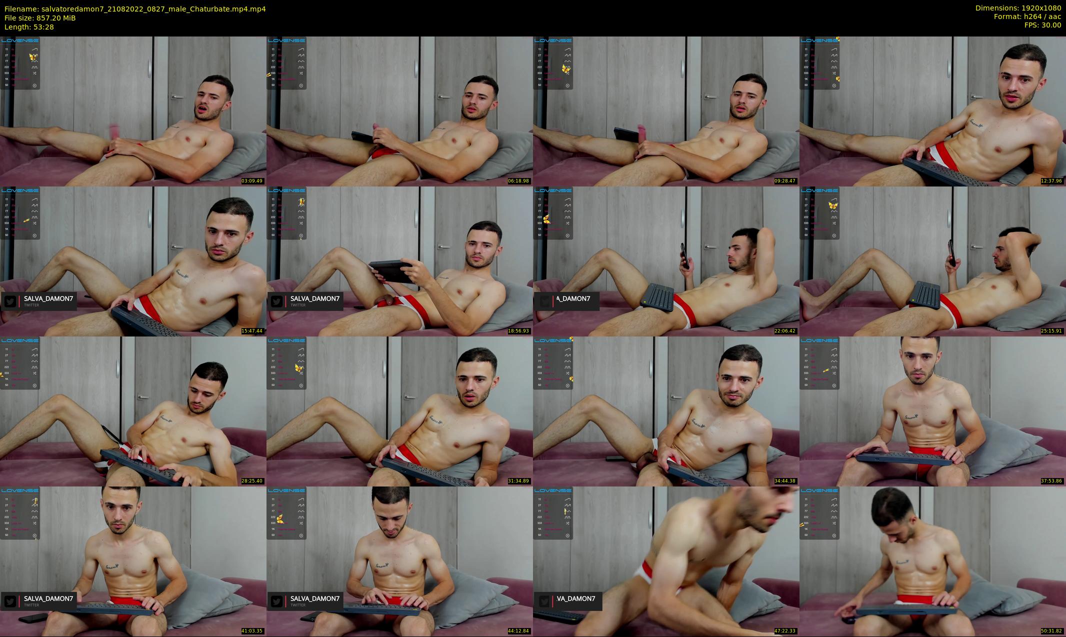 salvatoredamon7 — 54 minute Chaturbate male cam show recording, 1080p, Aug 21, 2022