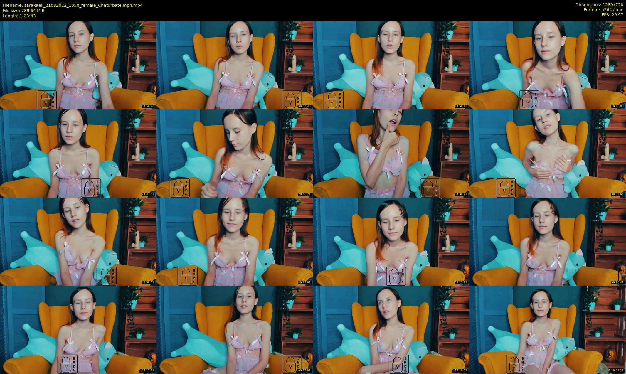 sarakaell — 84 minute Chaturbate female cam show recording, 720p, Aug 21, 2022