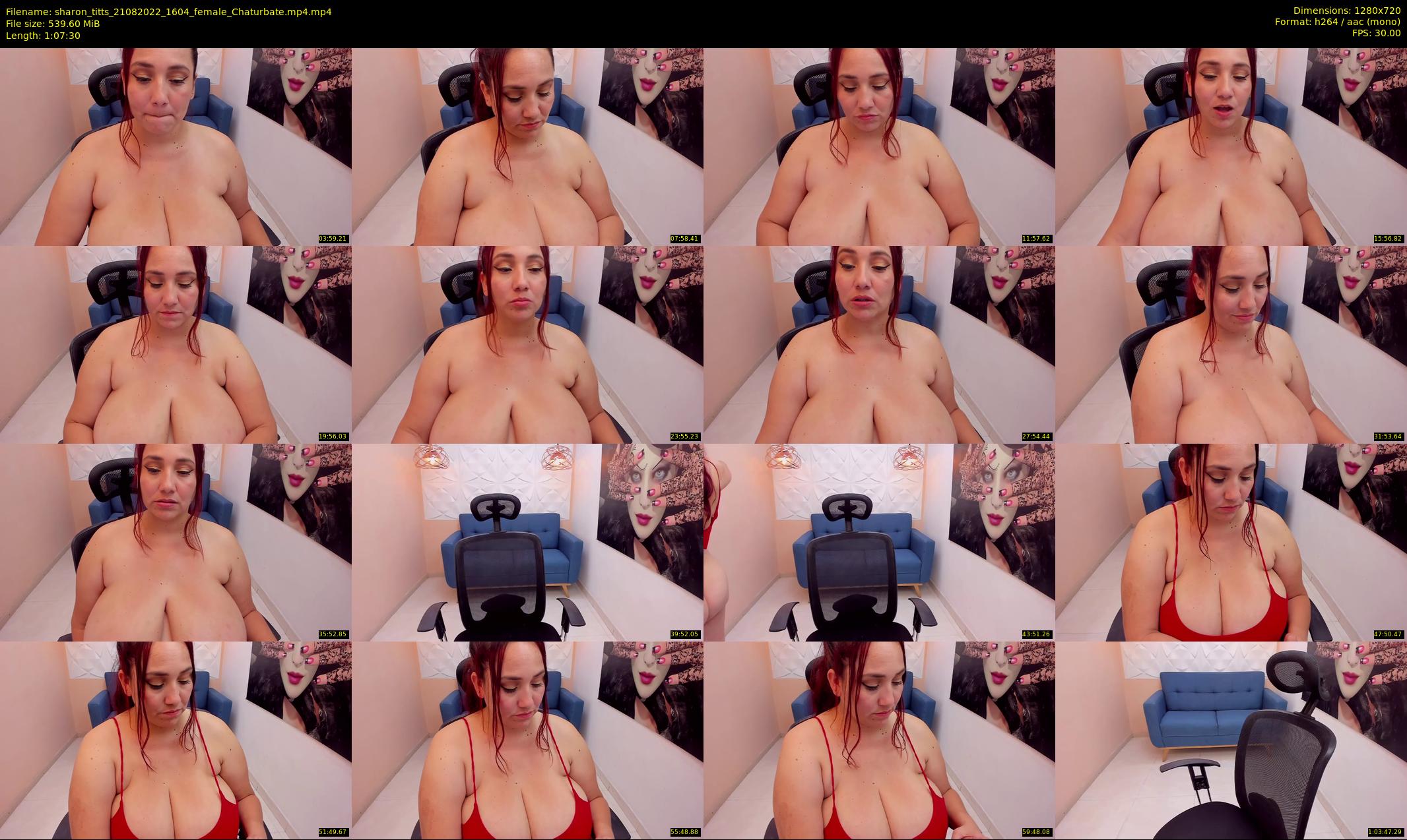 sharon_titts — 68 minute Chaturbate female cam show recording, 720p, Aug 21, 2022