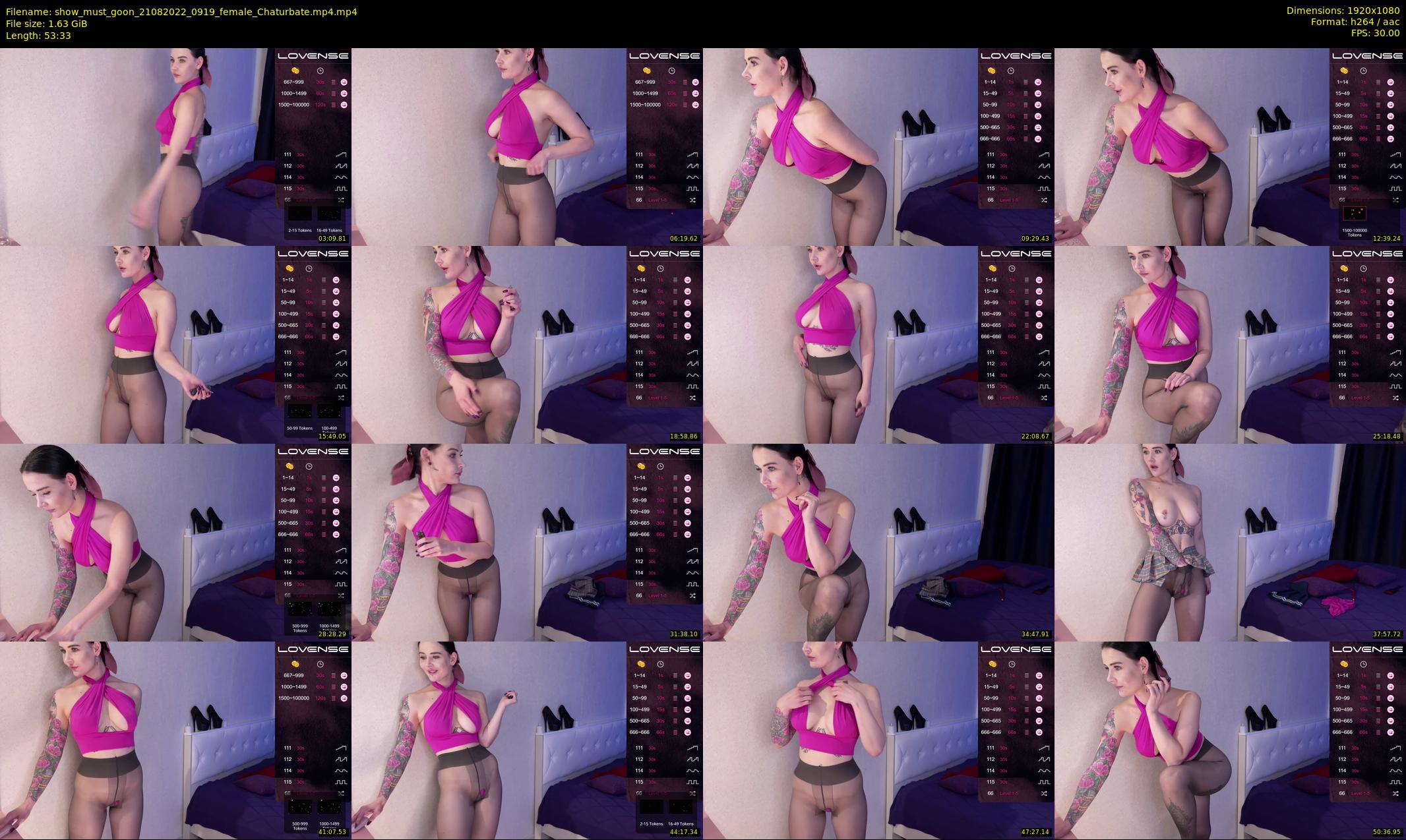 show_must_goon — 54 minute Chaturbate female cam show recording, 1080p, Aug 21, 2022