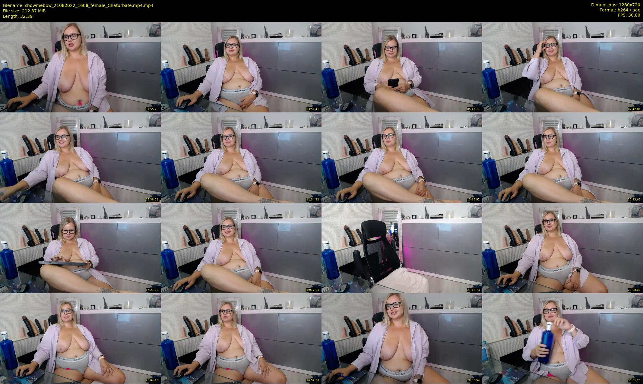 showmebbw — 33 minute Chaturbate female cam show recording, 720p, Aug 21, 2022