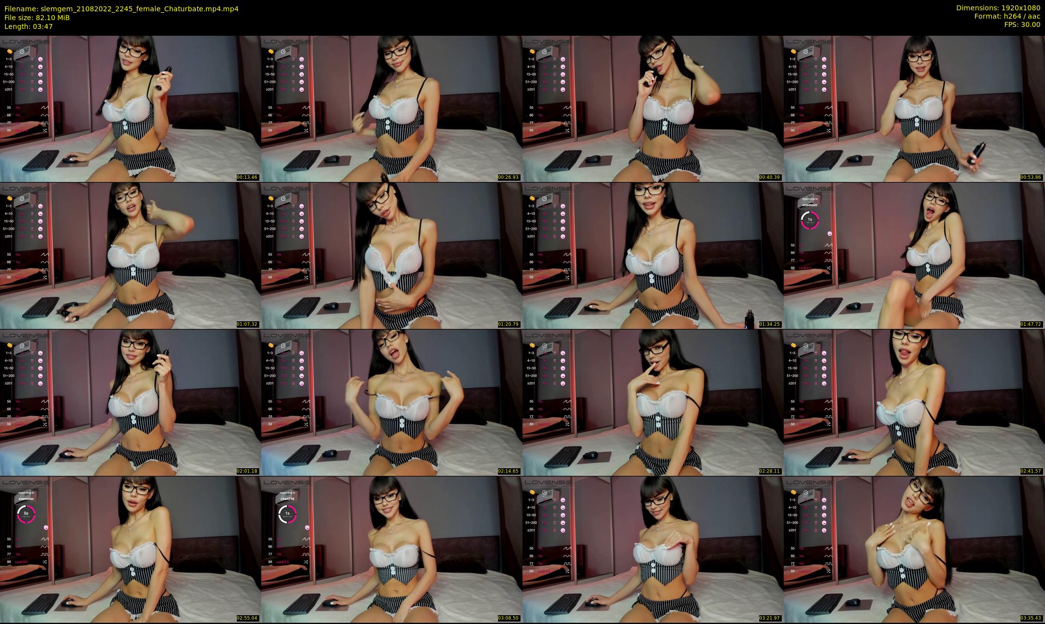 slemgem — 4 minute Chaturbate couple cam show recording, 1080p, Aug 21, 2022