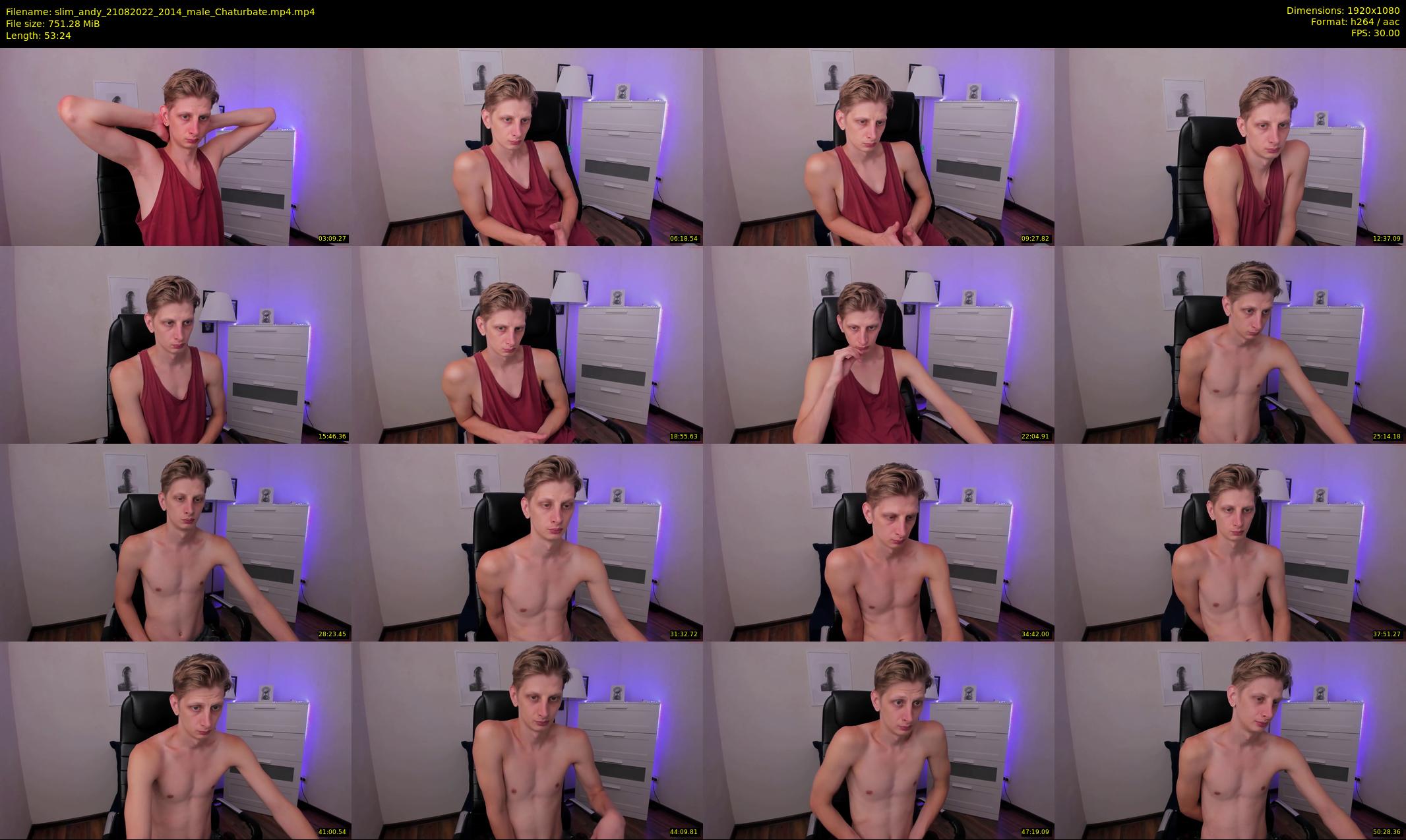 slim_andy — 54 minute Chaturbate male cam show recording, 1080p, Aug 21, 2022